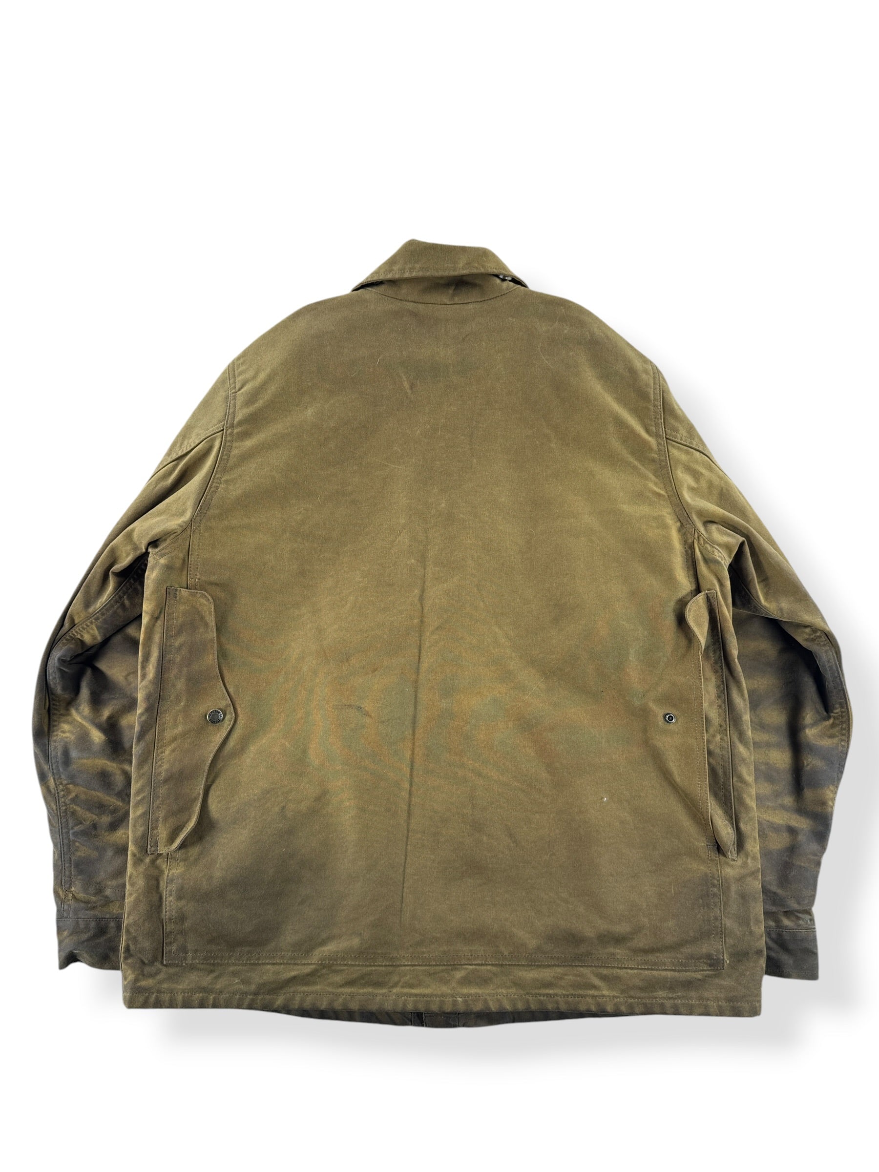 Back of Filson Lined Tin Cloth Cruiser SZ L