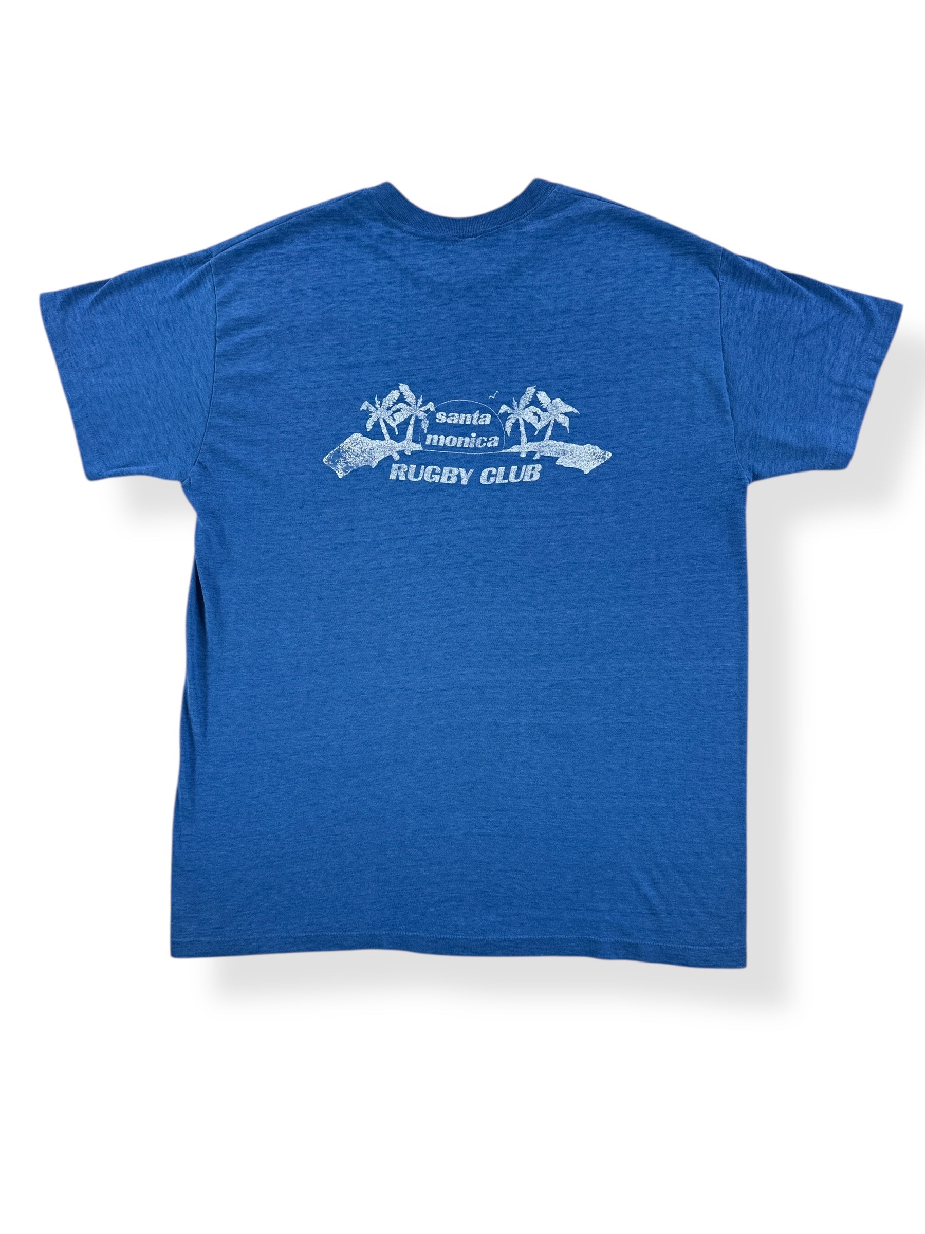 Back of Vintage Santa Monica Rugby Club Tee SZ L