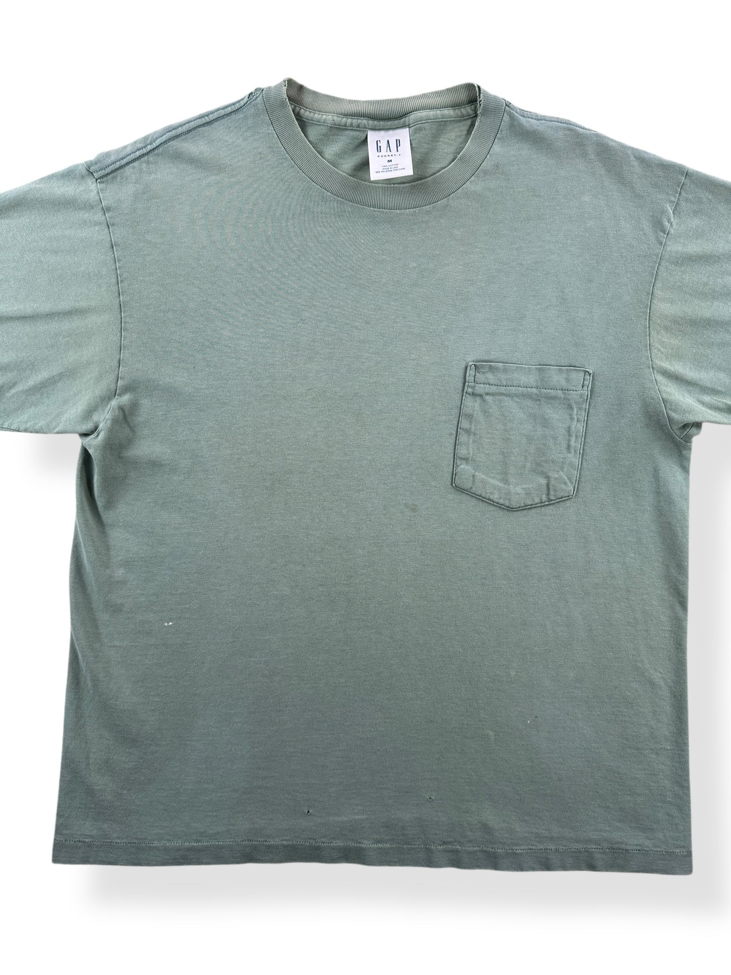 Front Close Up of Vintage GAP Pocket Tee SZ M