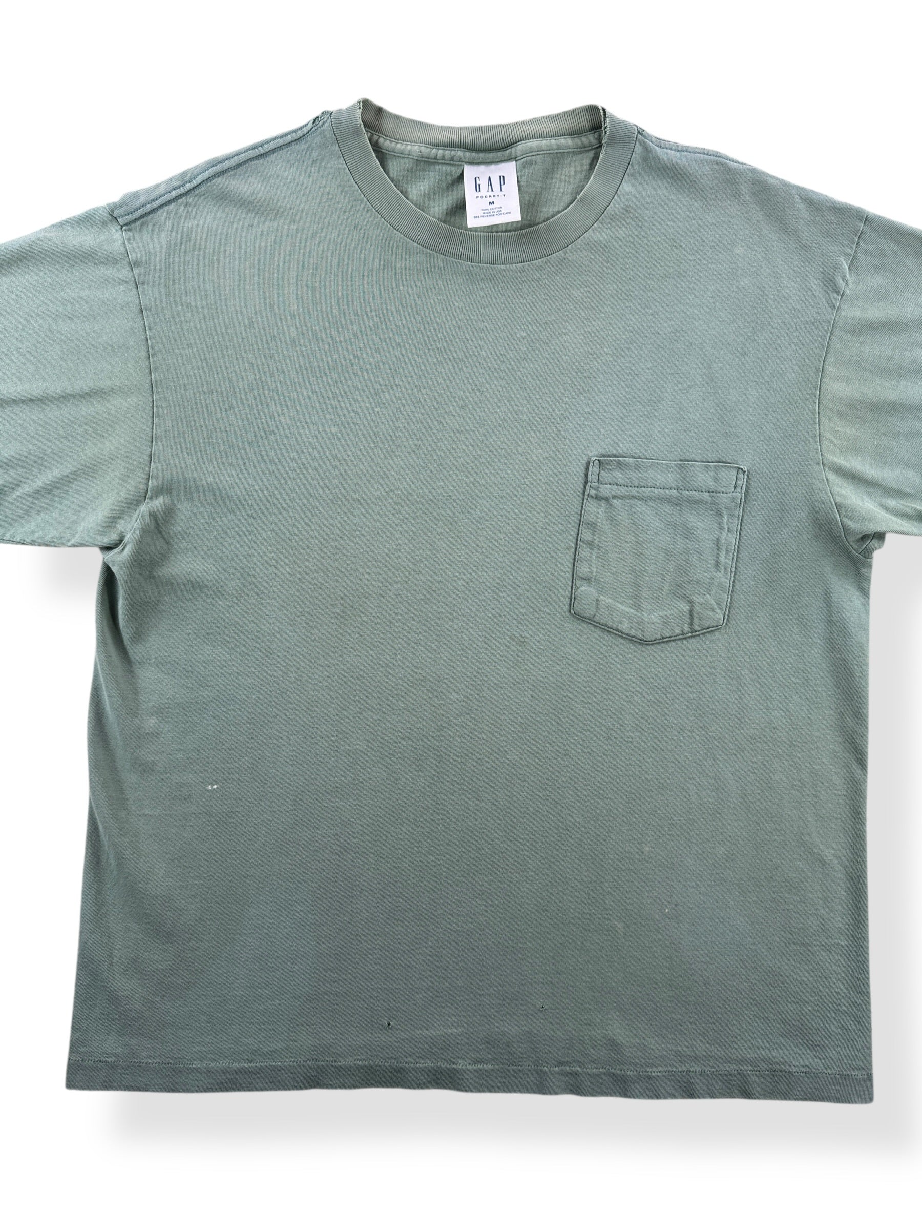 Front Close Up of Vintage GAP Pocket Tee SZ M