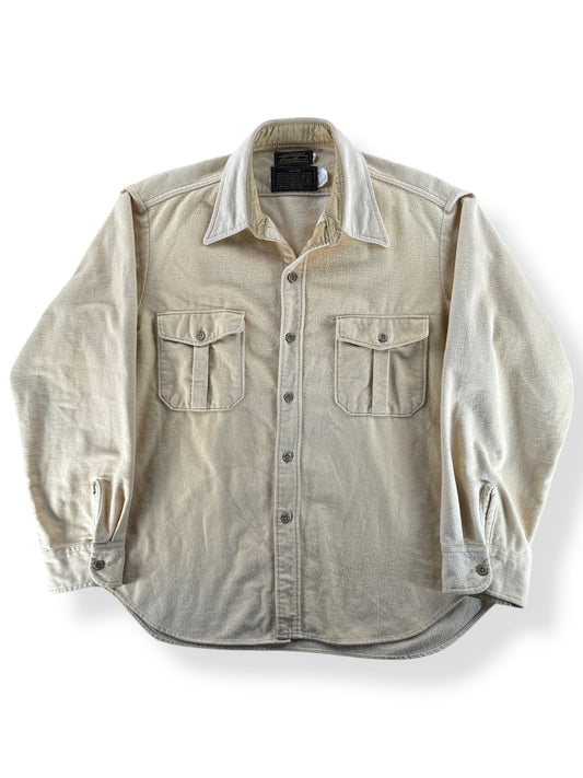 Front of Vintage Eddie Bauer Yellow Chamois Shirt SZ XL