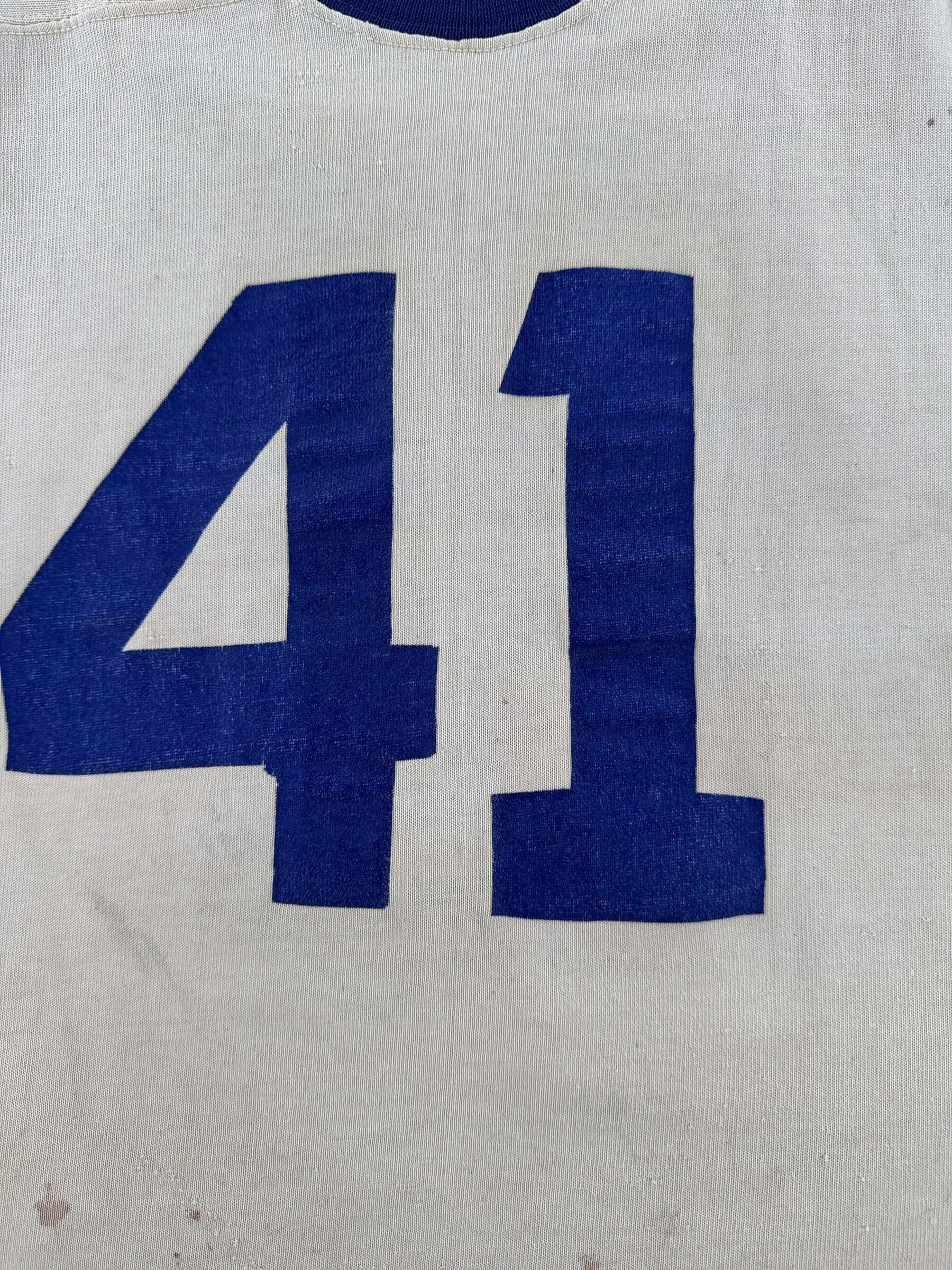 Graphic of Vintage Spanjian Durene "41" Jersey SZ L - AS IS