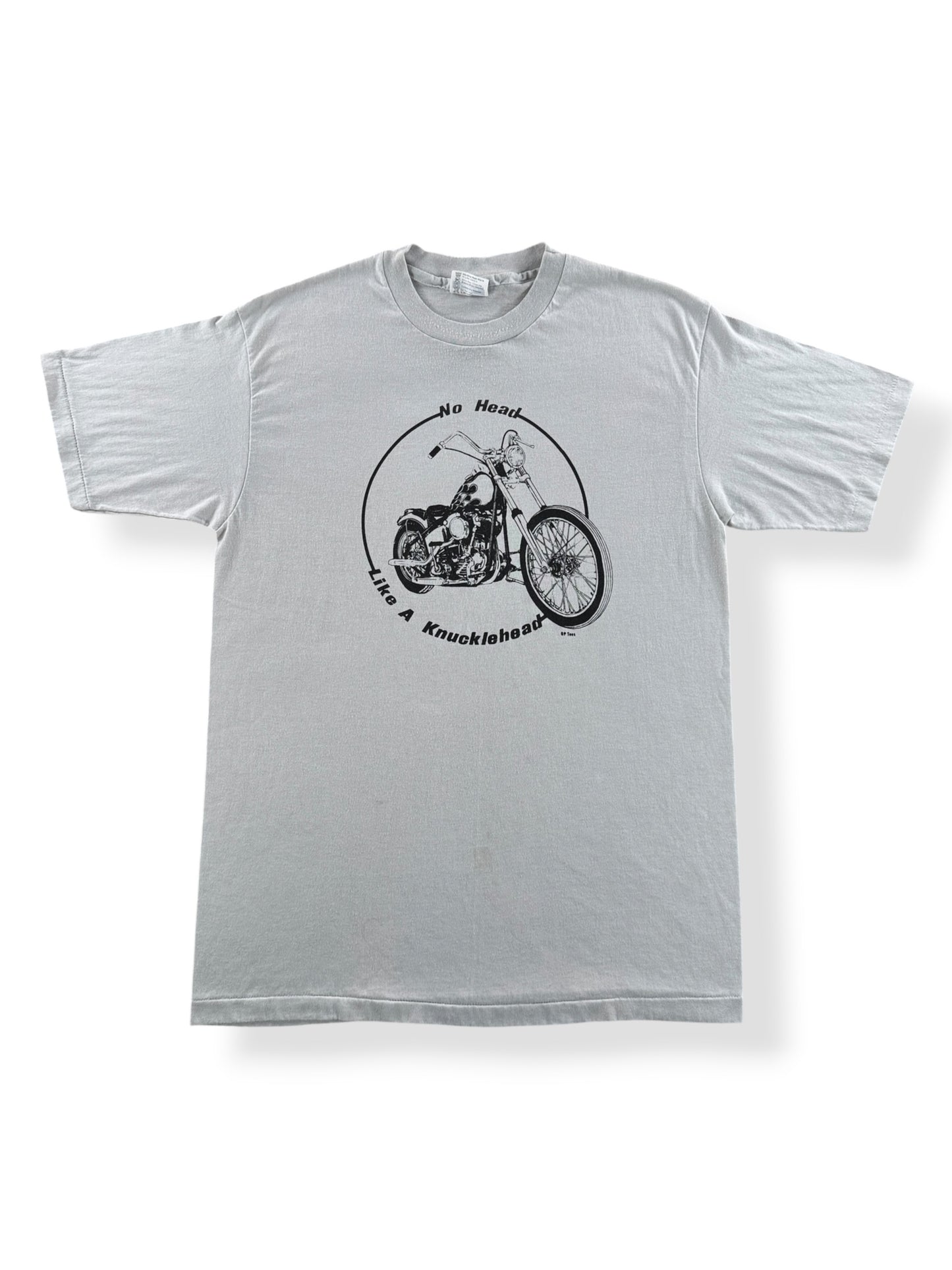 Front of Vintage Knucklehead Biker Tee SZ L (Fits M)