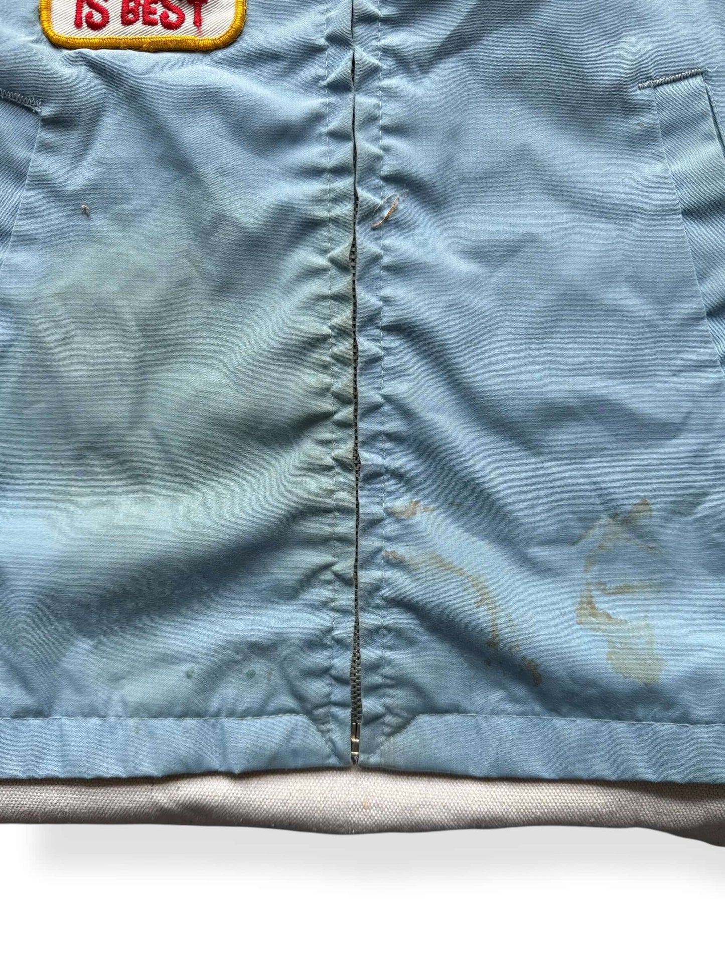 Stains on Vintage Chevy Patched Jacket SZ XL