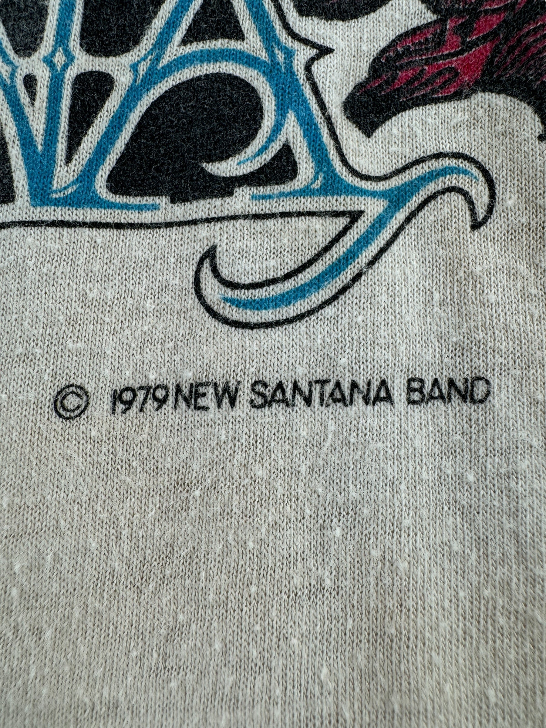 Trademark Date on Vintage 1979 Santana Raglan Tee SZ M