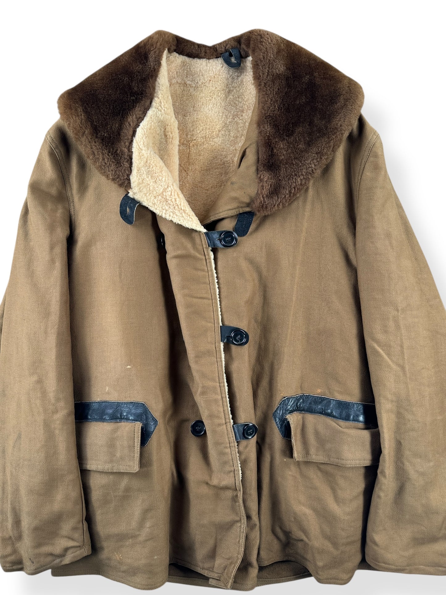 Front Close Up of Vintage USMC Transport Coat/Barnstormer SZ 46