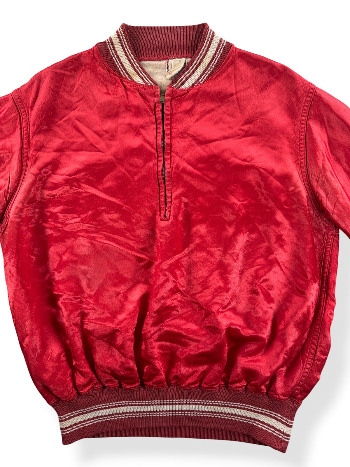 Close-up of Vintage Southland Satin Basketball Jacket SZ L