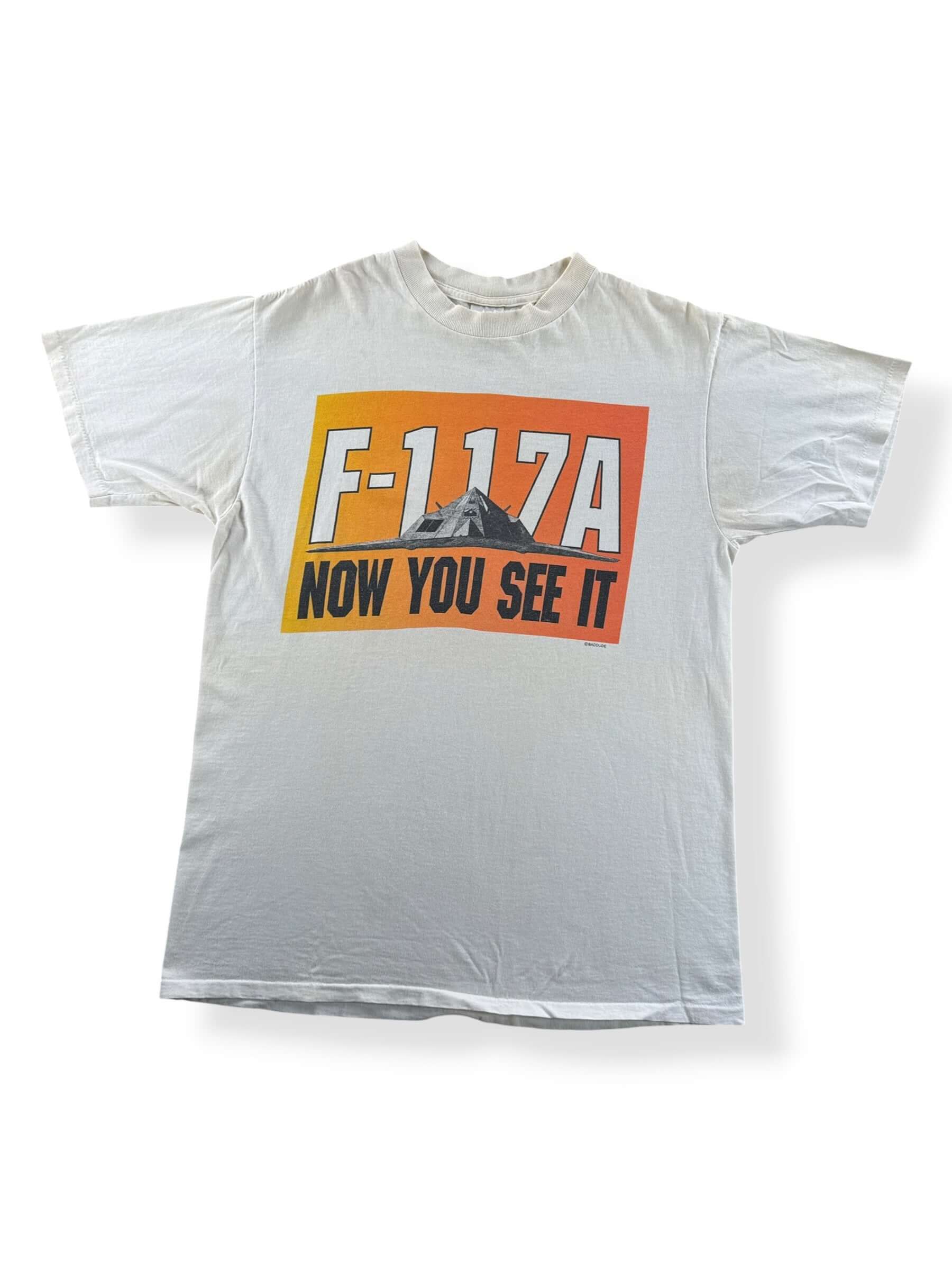 Front of Vintage F-117A Now You See It Now You Don't Tee SZ L