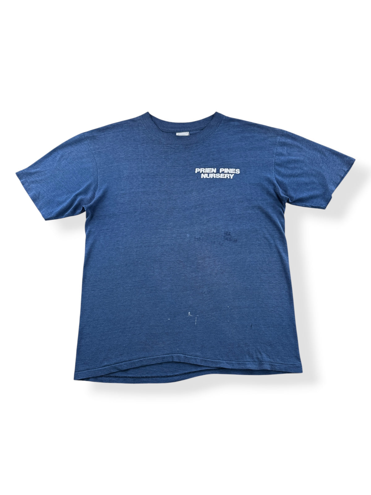 Front of Vintage Faded Prien Pines Nursery Tee SZ L