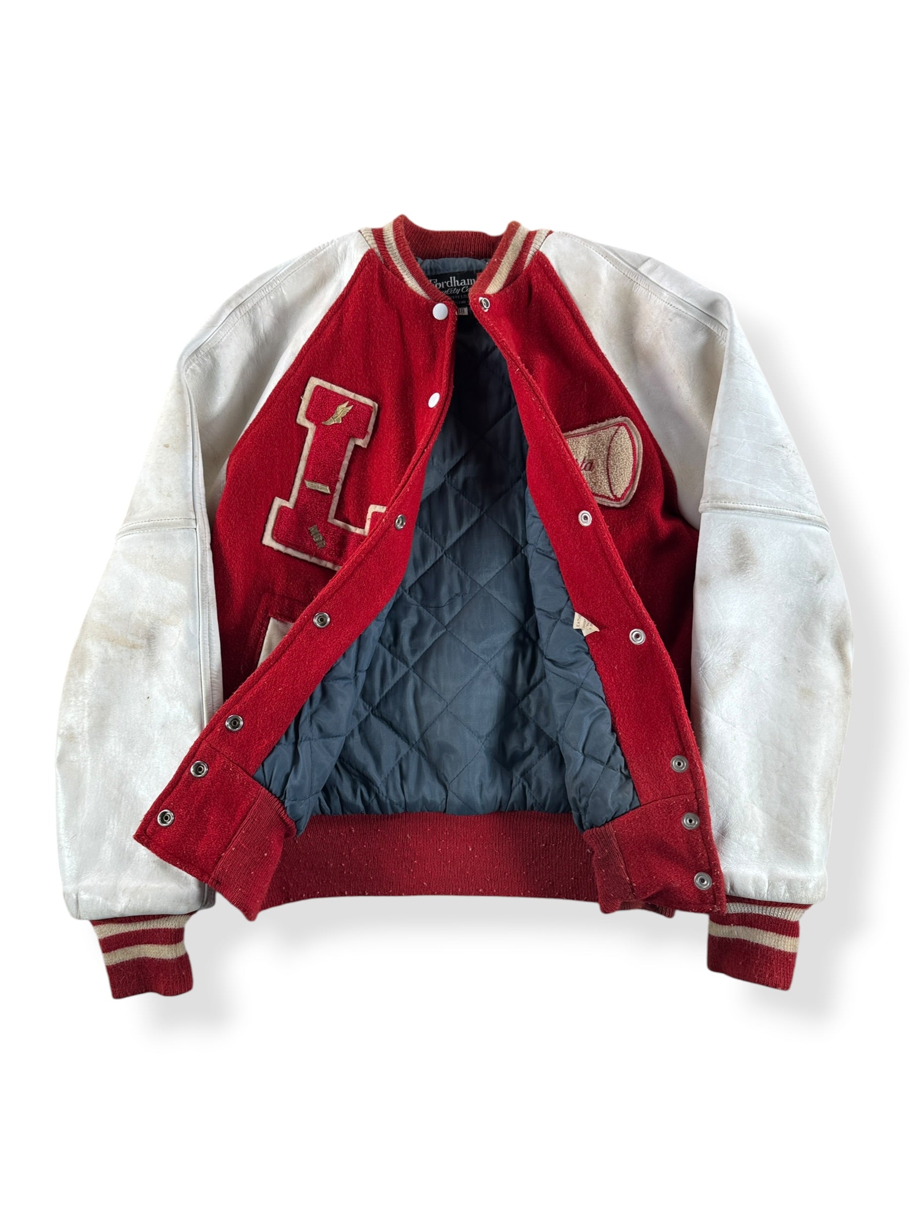 Inside of Vintage Liberty Cheerleader Varsity Jacket SZ 38 (Fits S/M)
