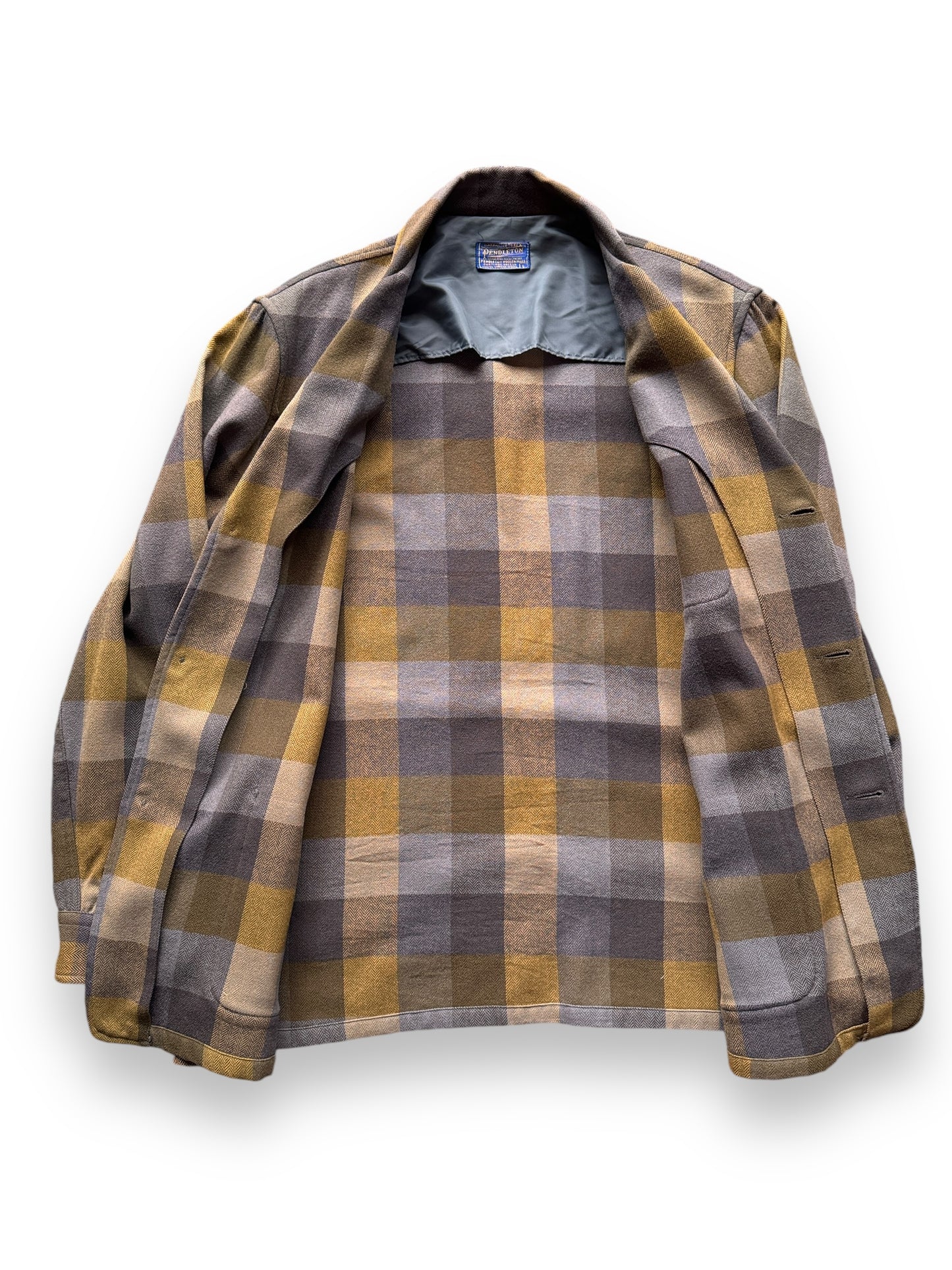 Vintage Pendleton Yellow Plaid Jacket SZ L