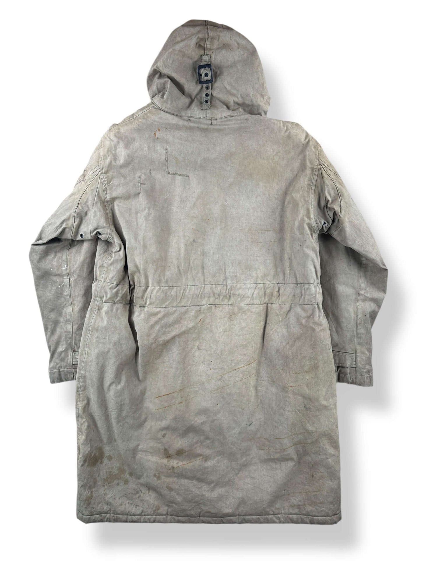 Back of Vintage WWII Torpedoman's Deck Jacket SZ 44 AS IS