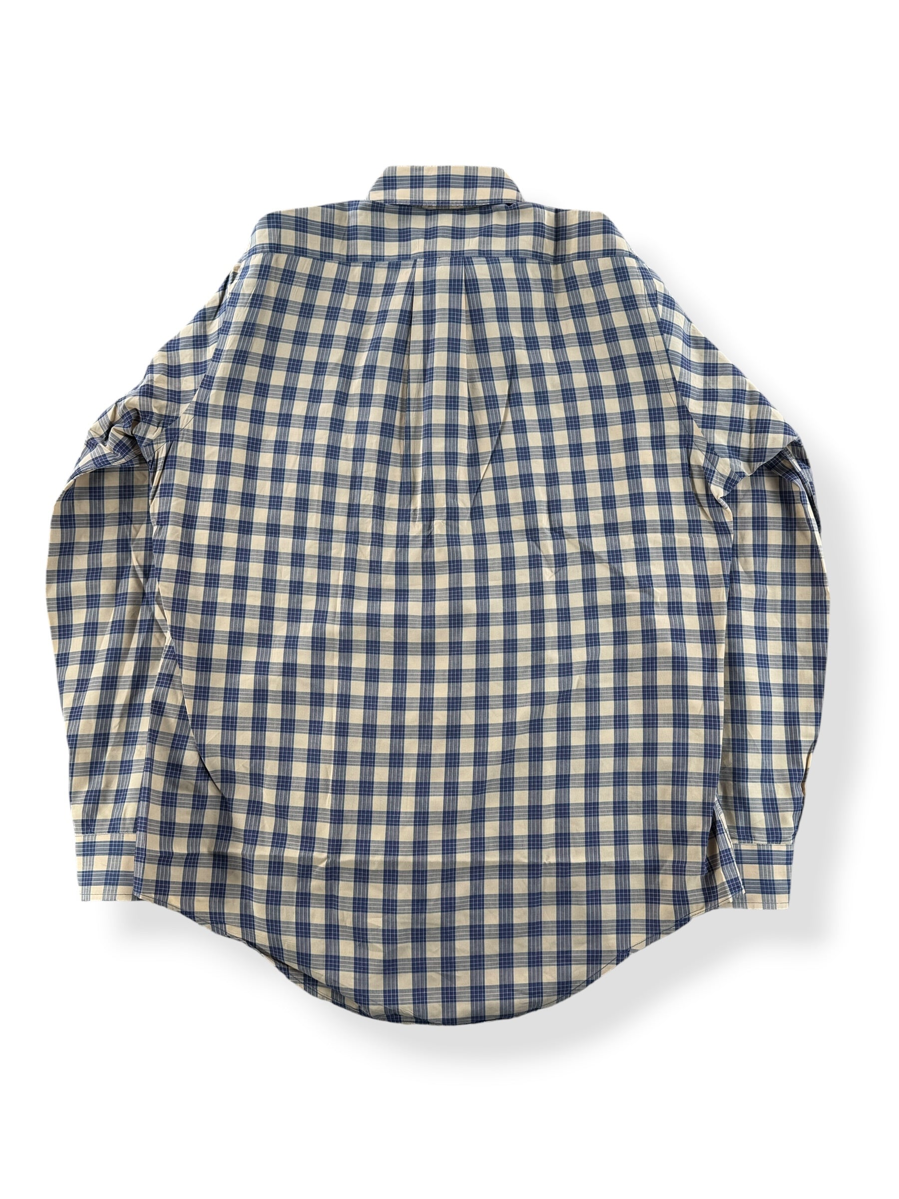 Back of Vintage 80s Abercrombie & Fitch Plaid Shirt SZ M