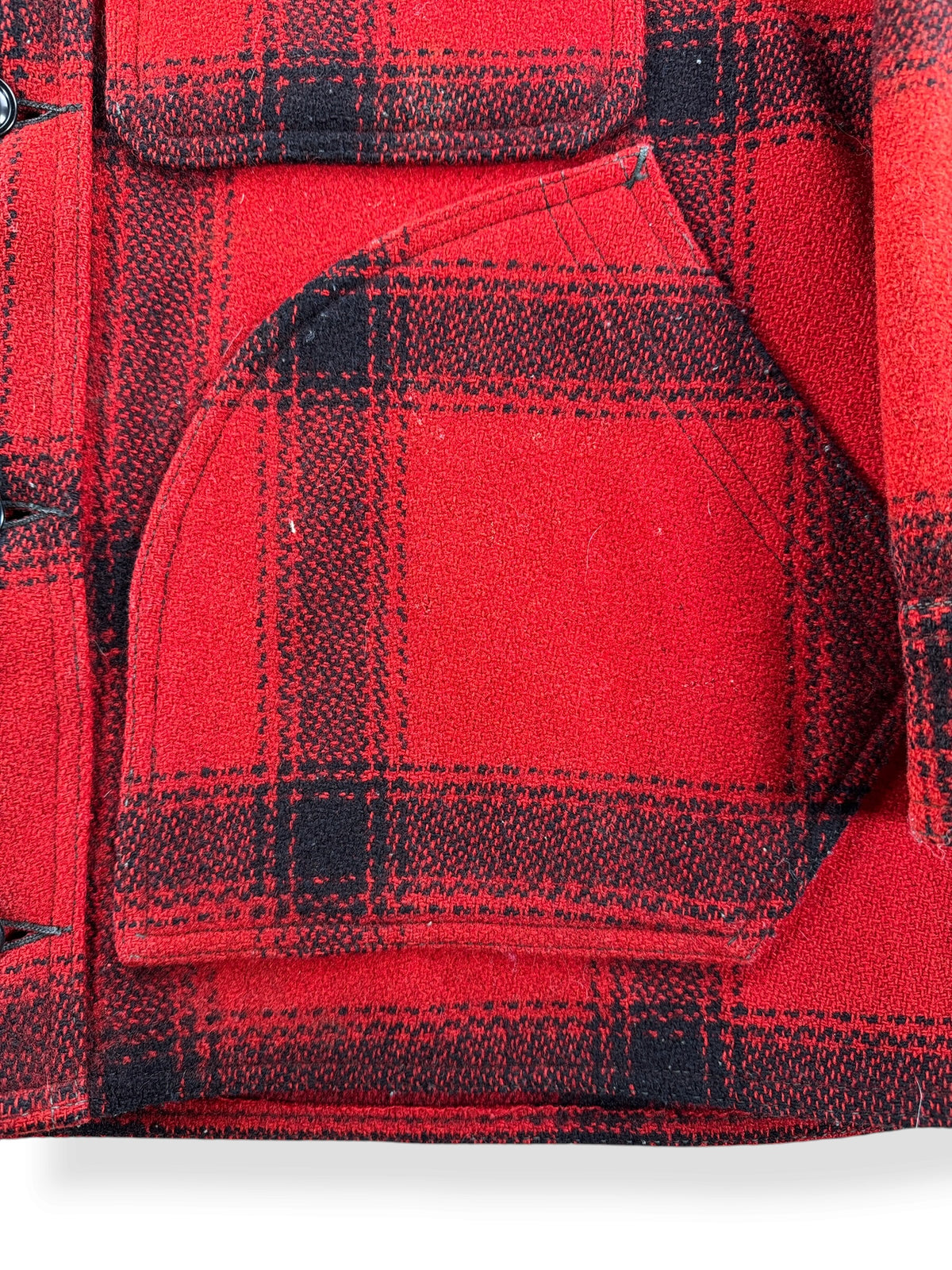 Pockets on Vintage 40s/50s Filson 75% Red Hunter Jacket SZ 38