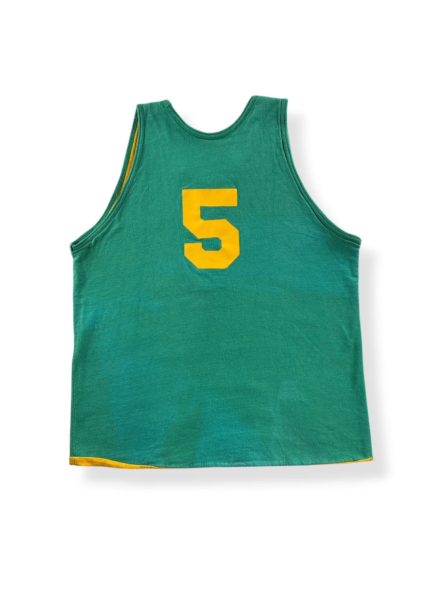 Back of Vintage Athletic Outlet Reversible Jersey Tank Top SZ M