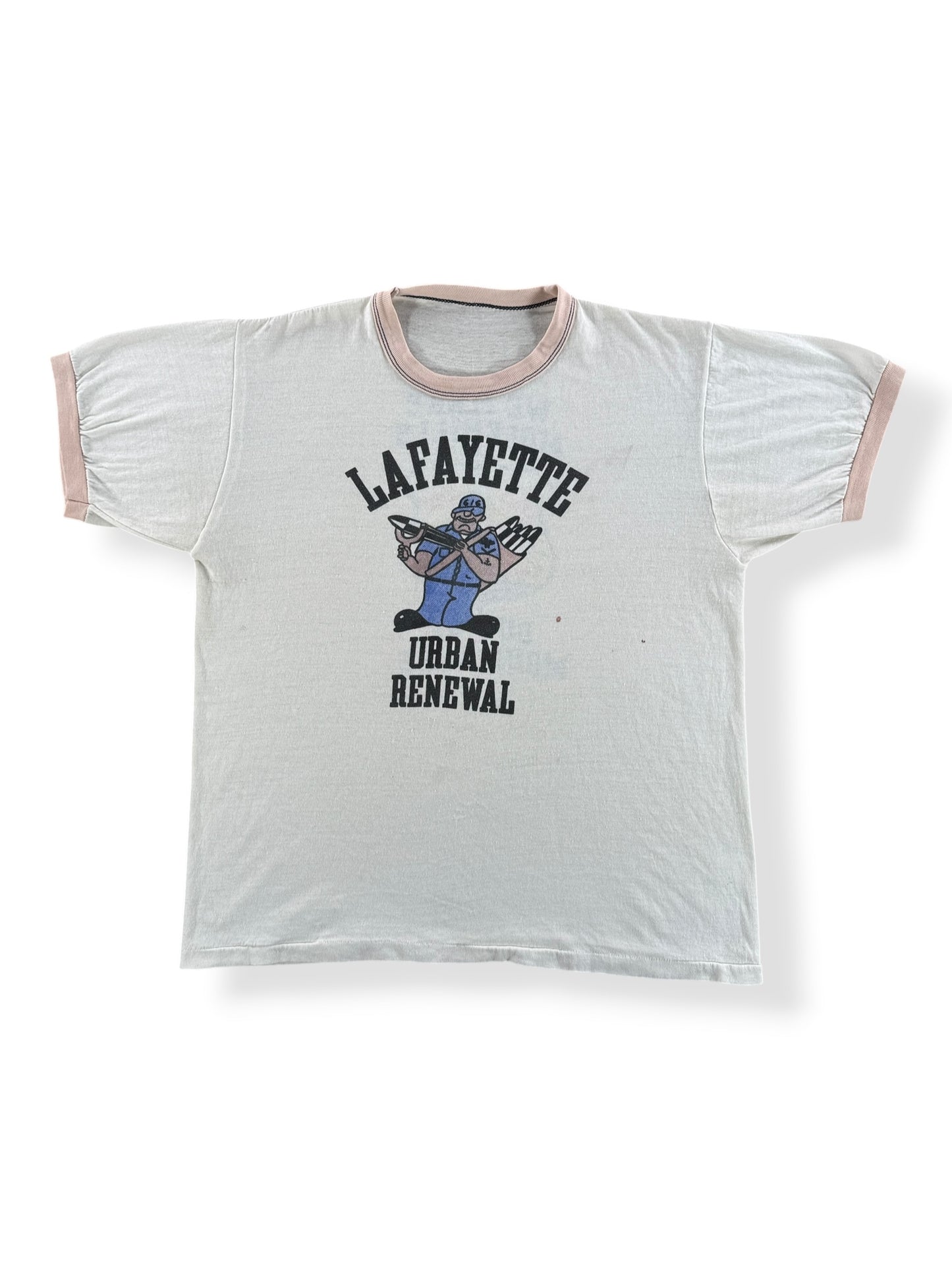 Front of Vintage 80s Urban Renewal Military Tee SZ M