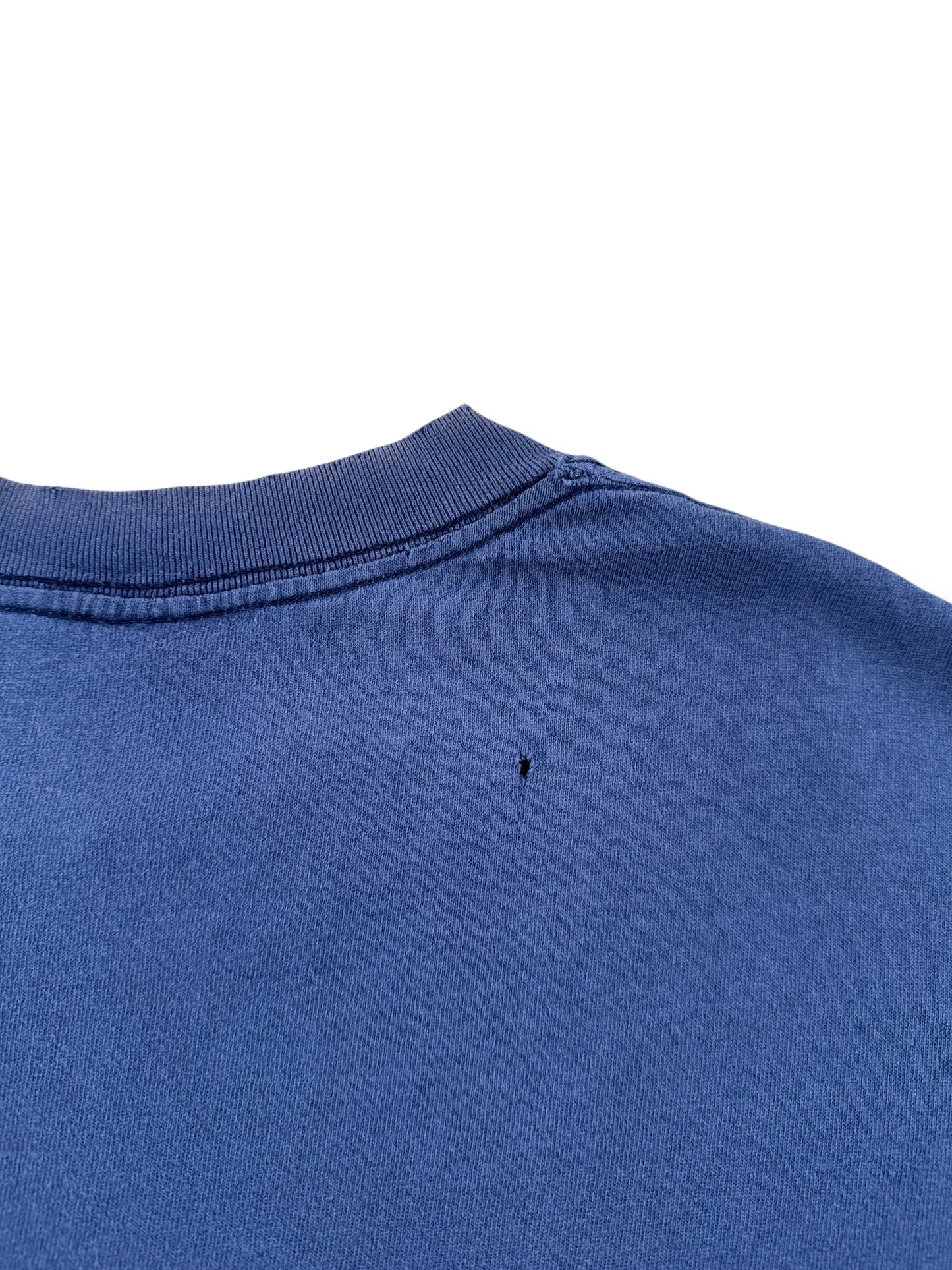 Vintage Michael Morgan 100% Cotton Dark Blue Pocket Painter Tee SZ M