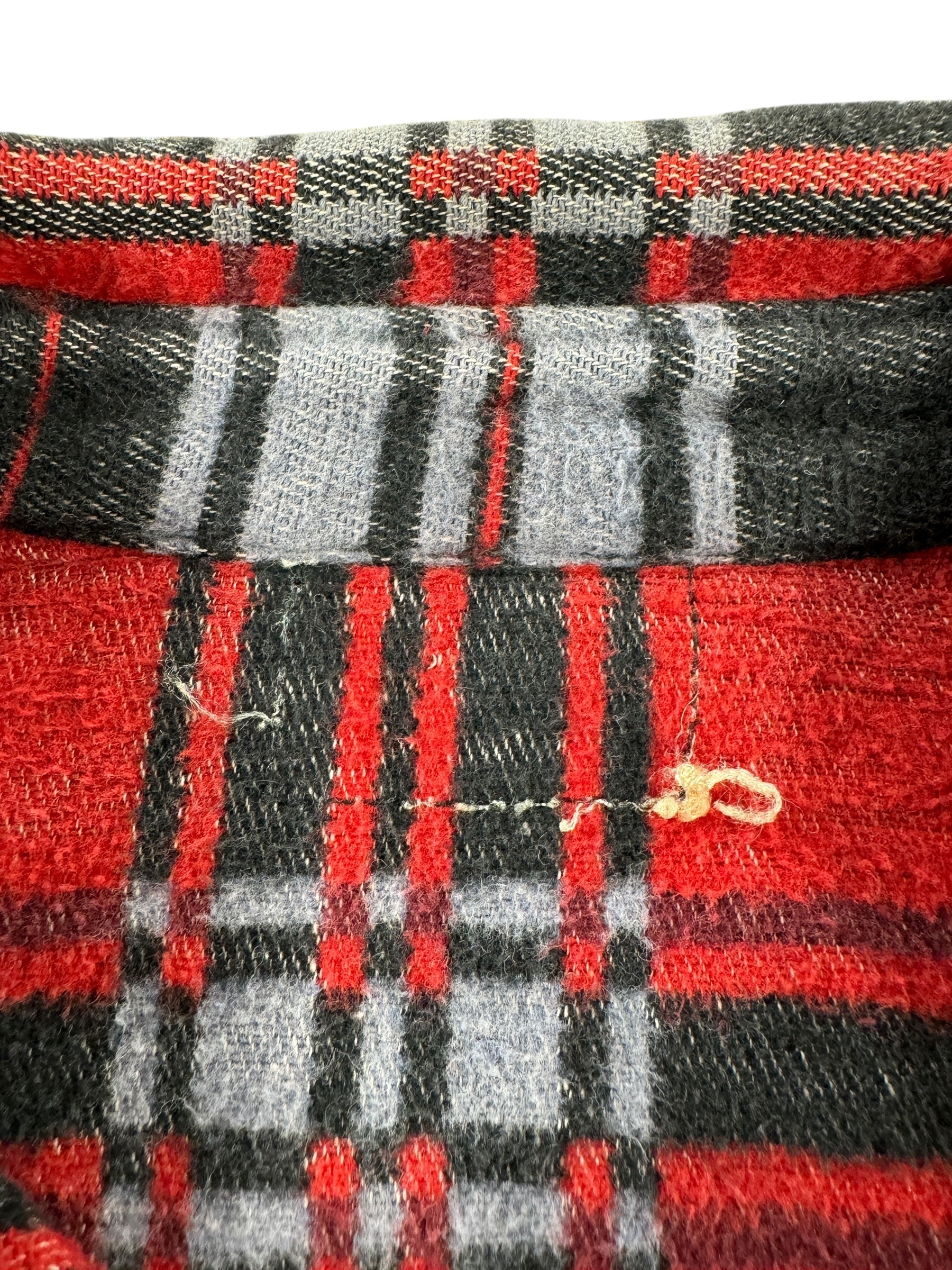 Missing Label on Vintage 50s Unbranded Camp Flannel SZ S