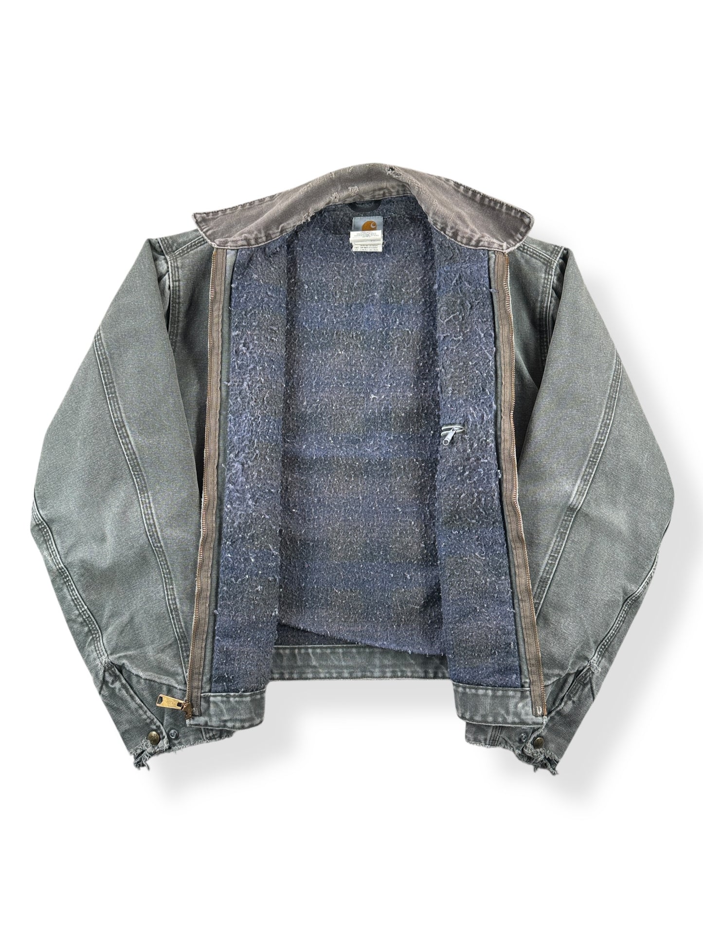 Inside of Vintage Carhartt Detroit Jacket J97 MOS SZ M