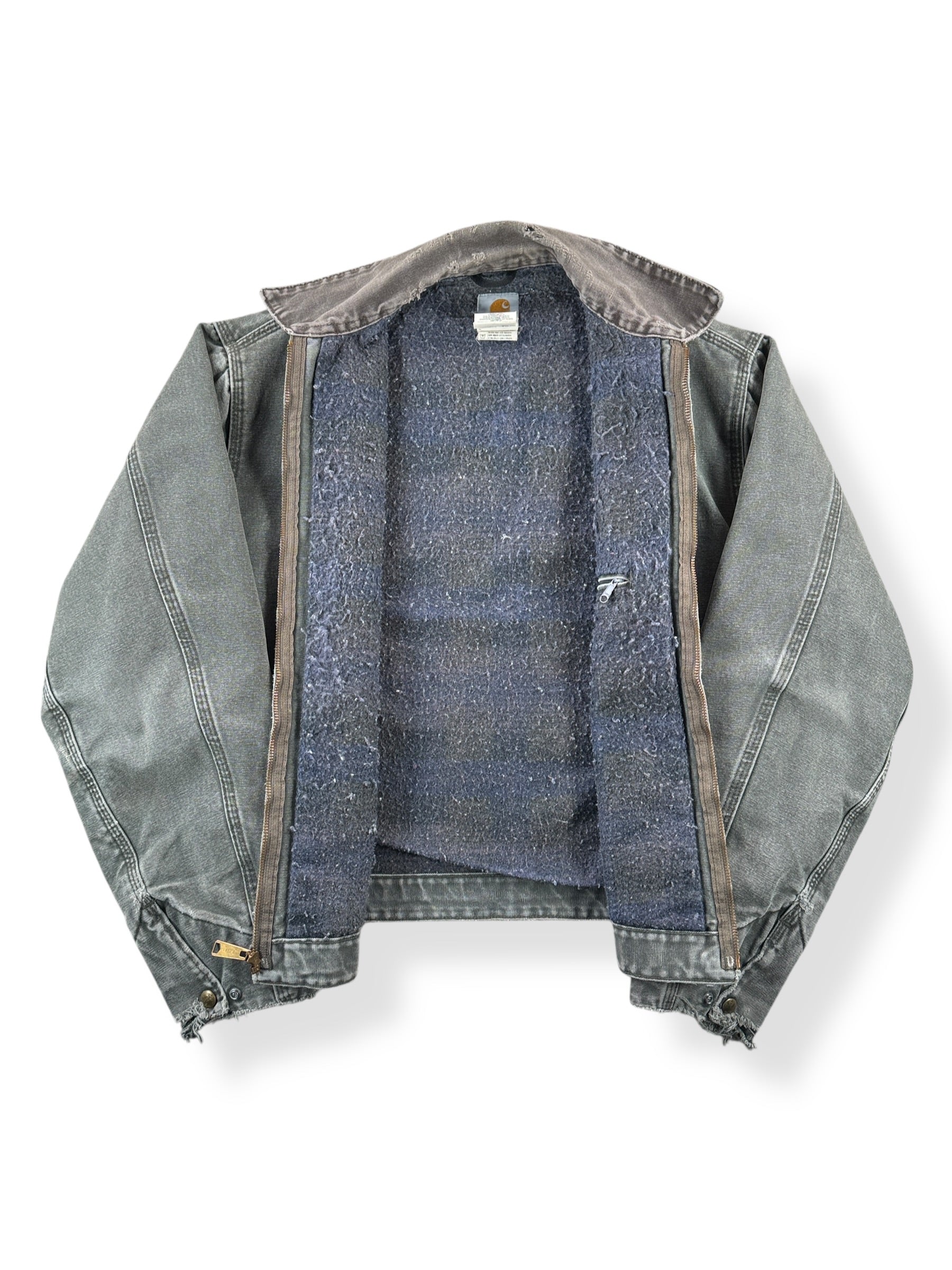 Inside of Vintage Carhartt Detroit Jacket J97 MOS SZ M