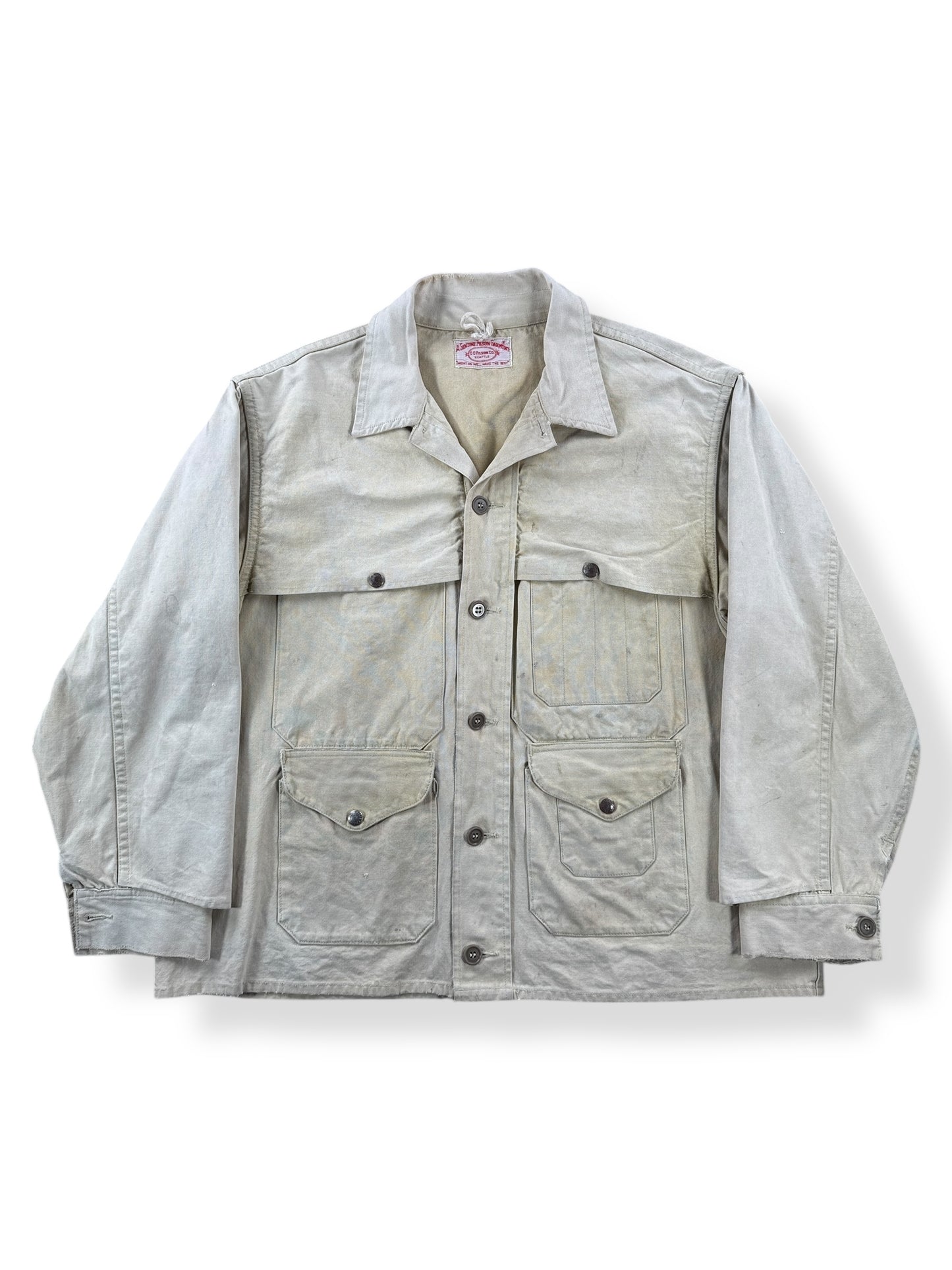 Front of Vintage Filson 50s/60s Era Dry Tin Cruiser SZ XL