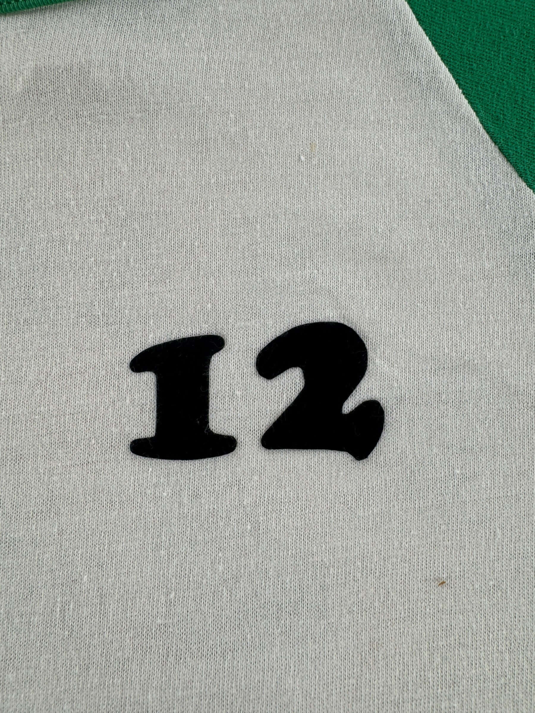 12 on Vintage Russell Athletic Rainier Raglan Tee SZ M (Fits S)
