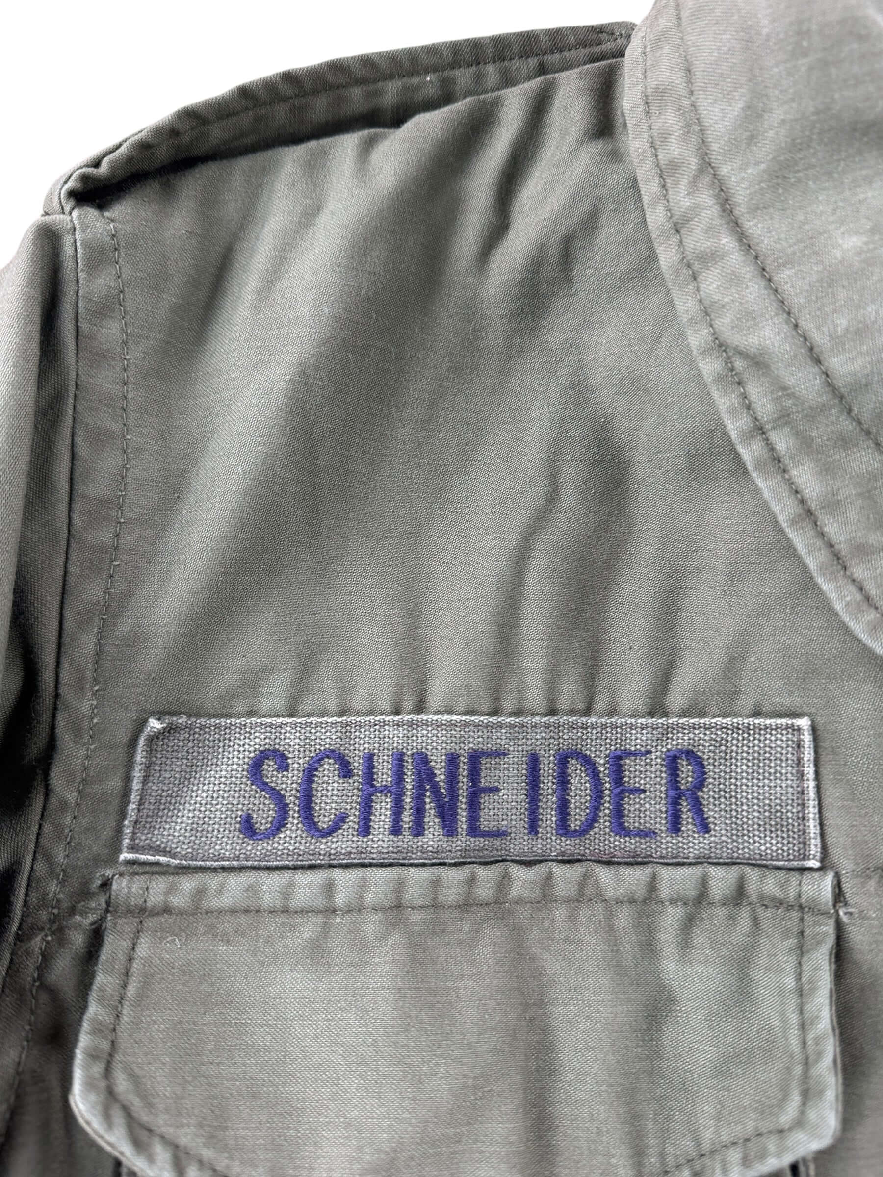 Nametag on Vintage M-65 Field Jacket SZ L
