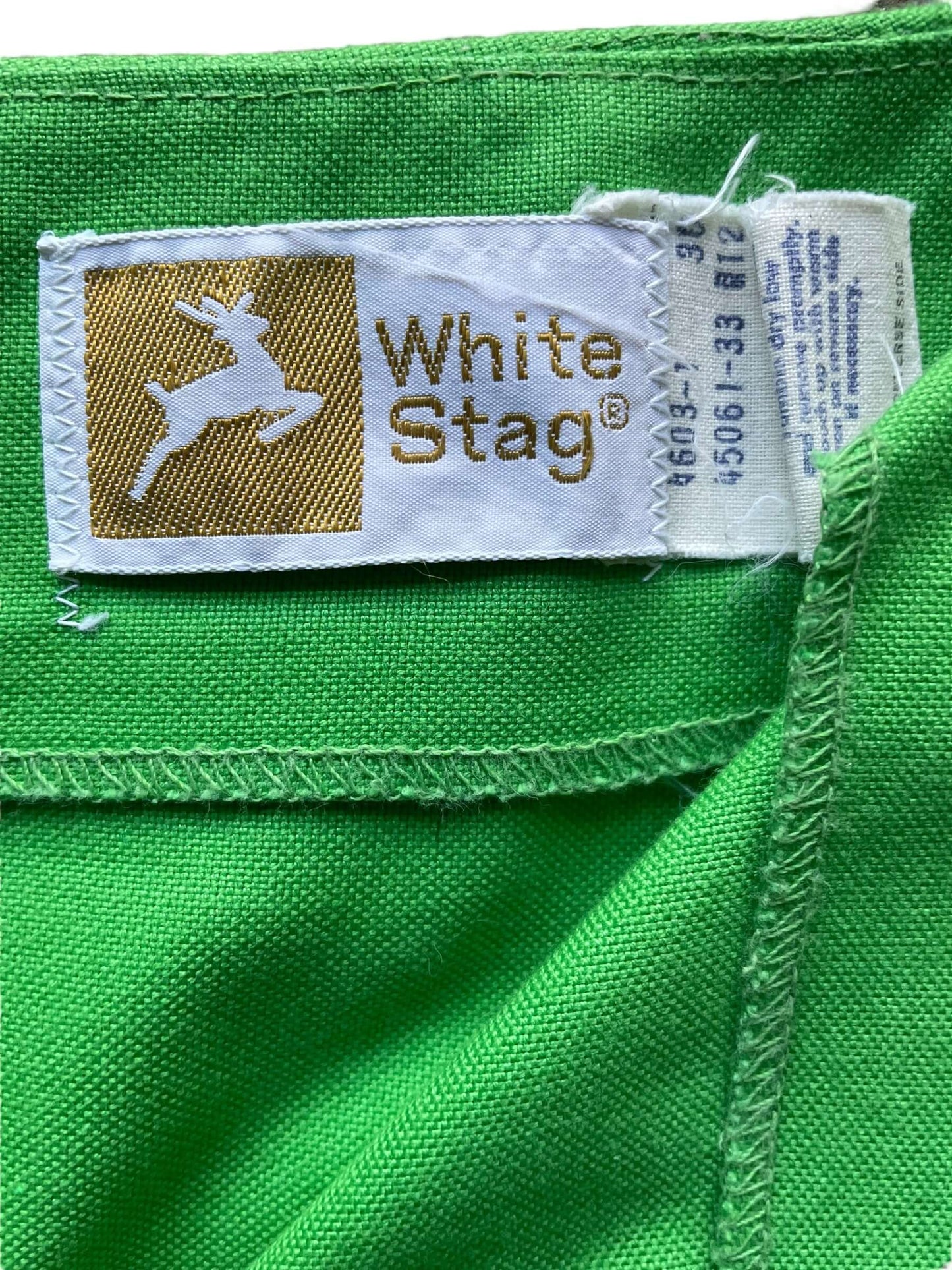 Tag view of Vintage White Stag Skort SZ M | Seattle True Vintage | Barn Owl Ladies Skirts