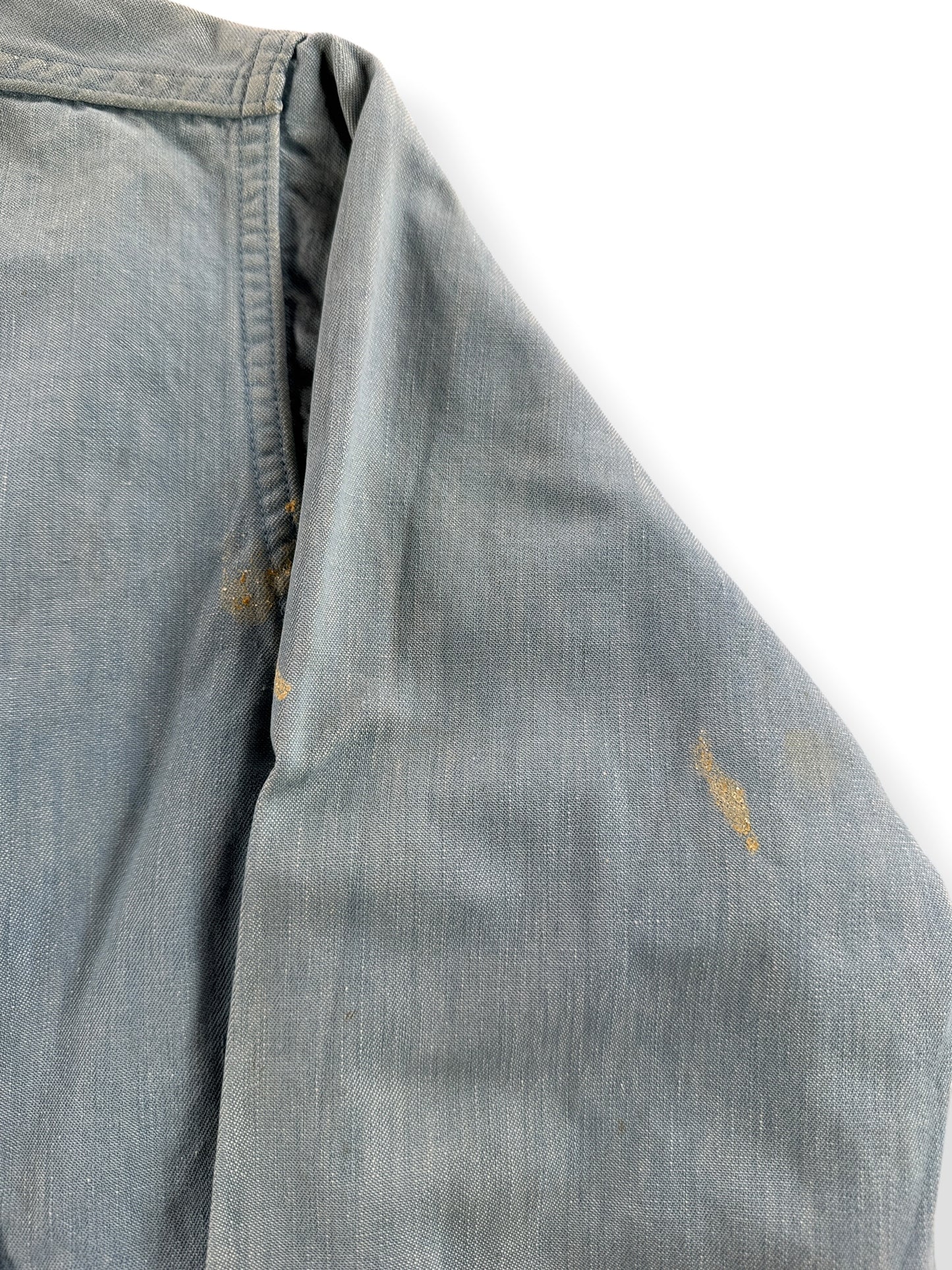 Stain on Vintage 50s Chambray Bomber Style Jacket SZ S