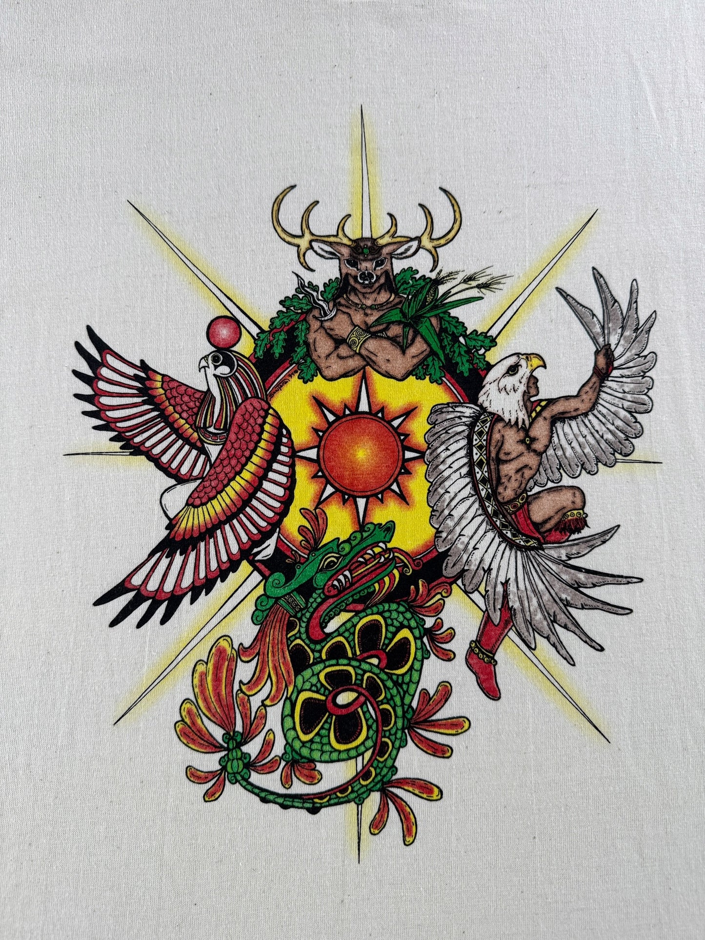 Graphic of Vintage Nature Art Tee SZ XL