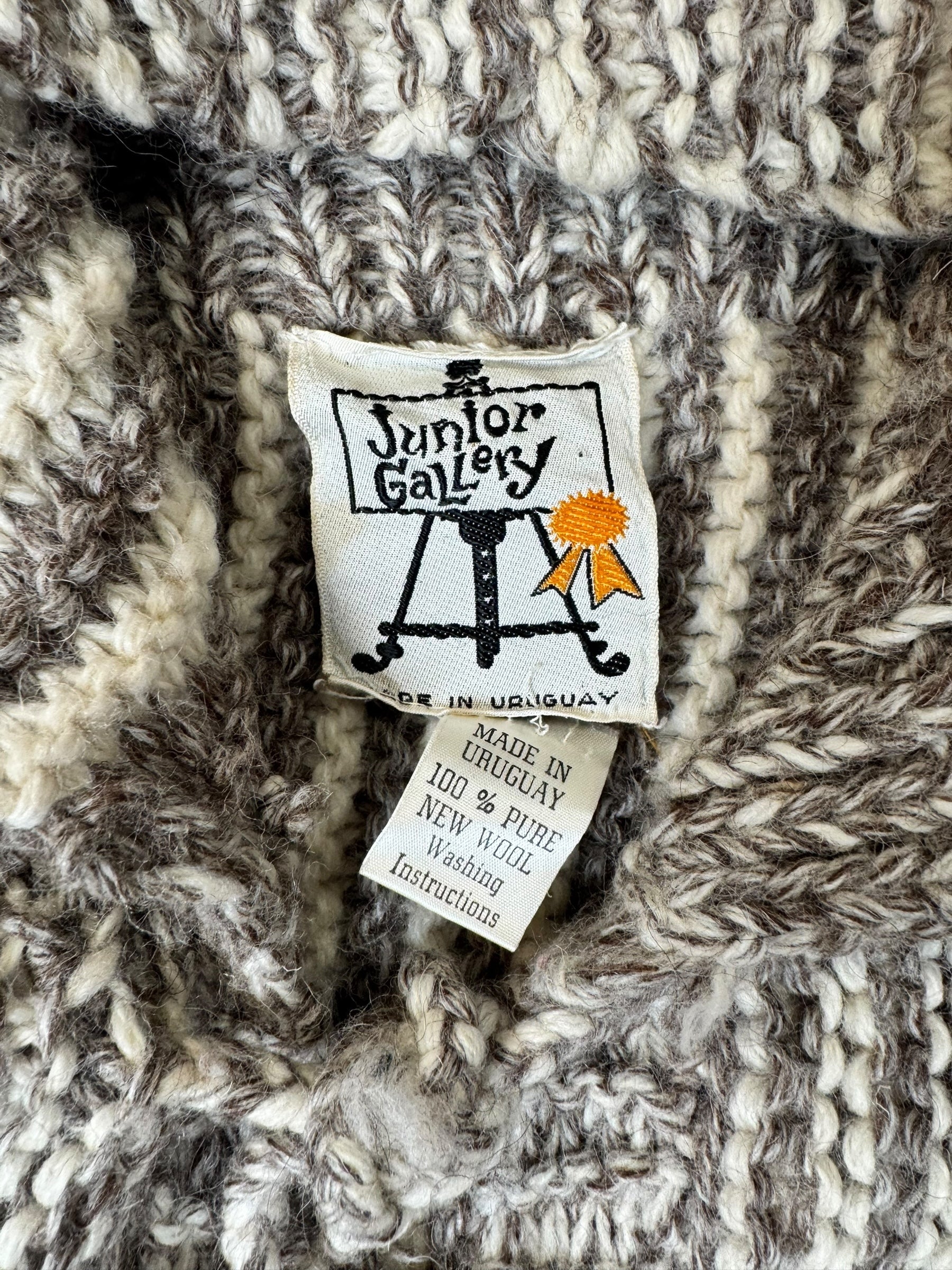 Tag of 1970s Jr Gallery Wool Long Cardigan M