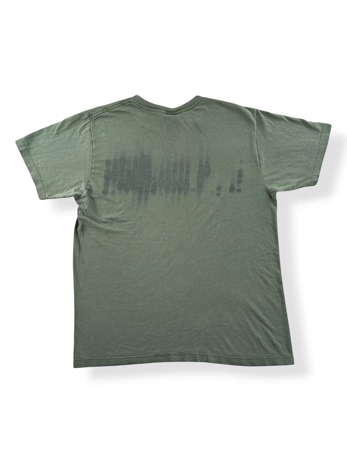 back of Vintage Nine Inch Nails Giant Tag Tee SZ M