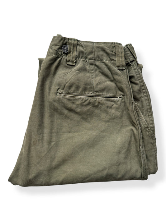 Folded WWII Era M-43 13 Star Olive Drab Trousers W30