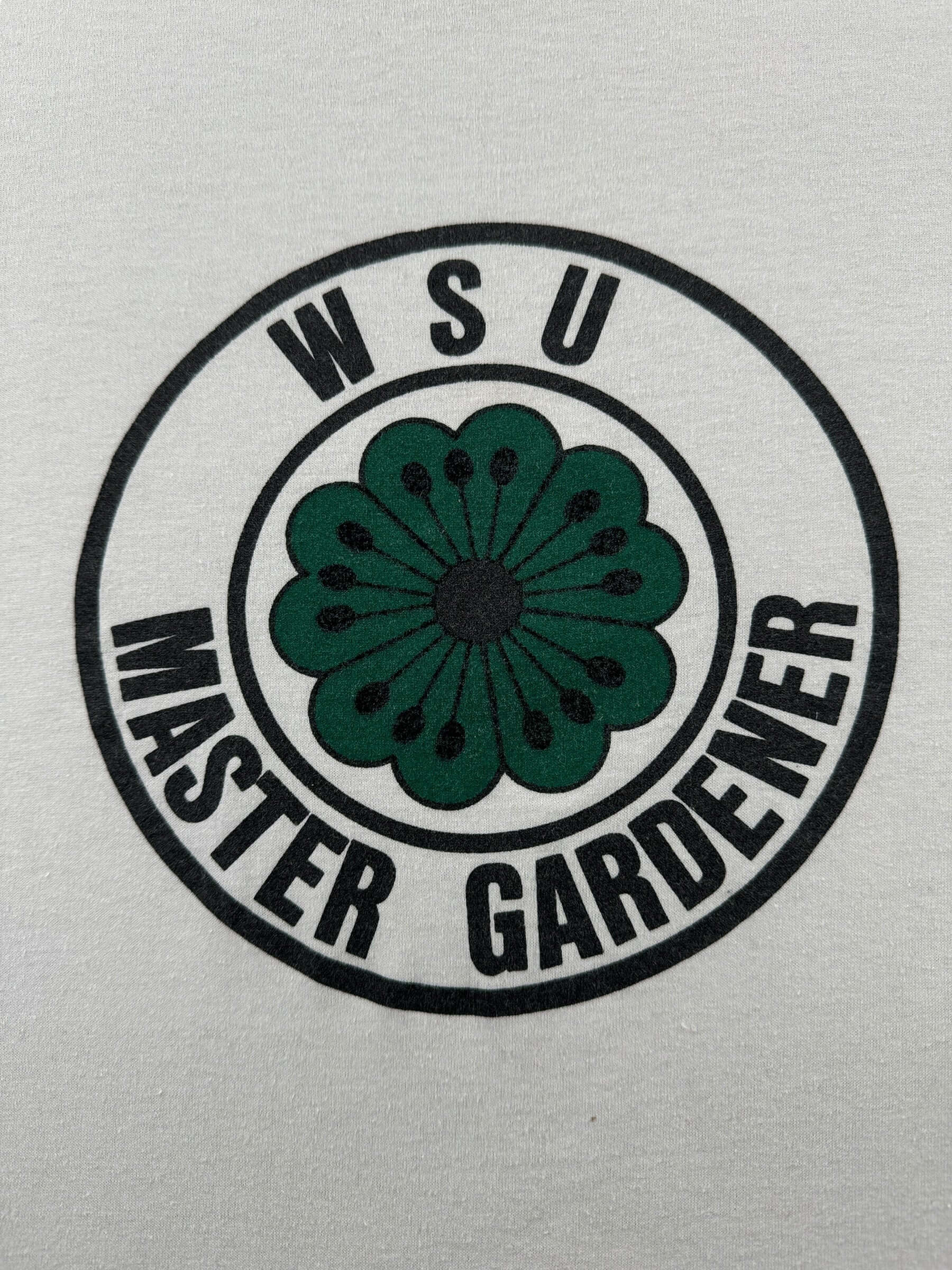 Graphic of Vintage WSU Master Gardener Tee SZ L