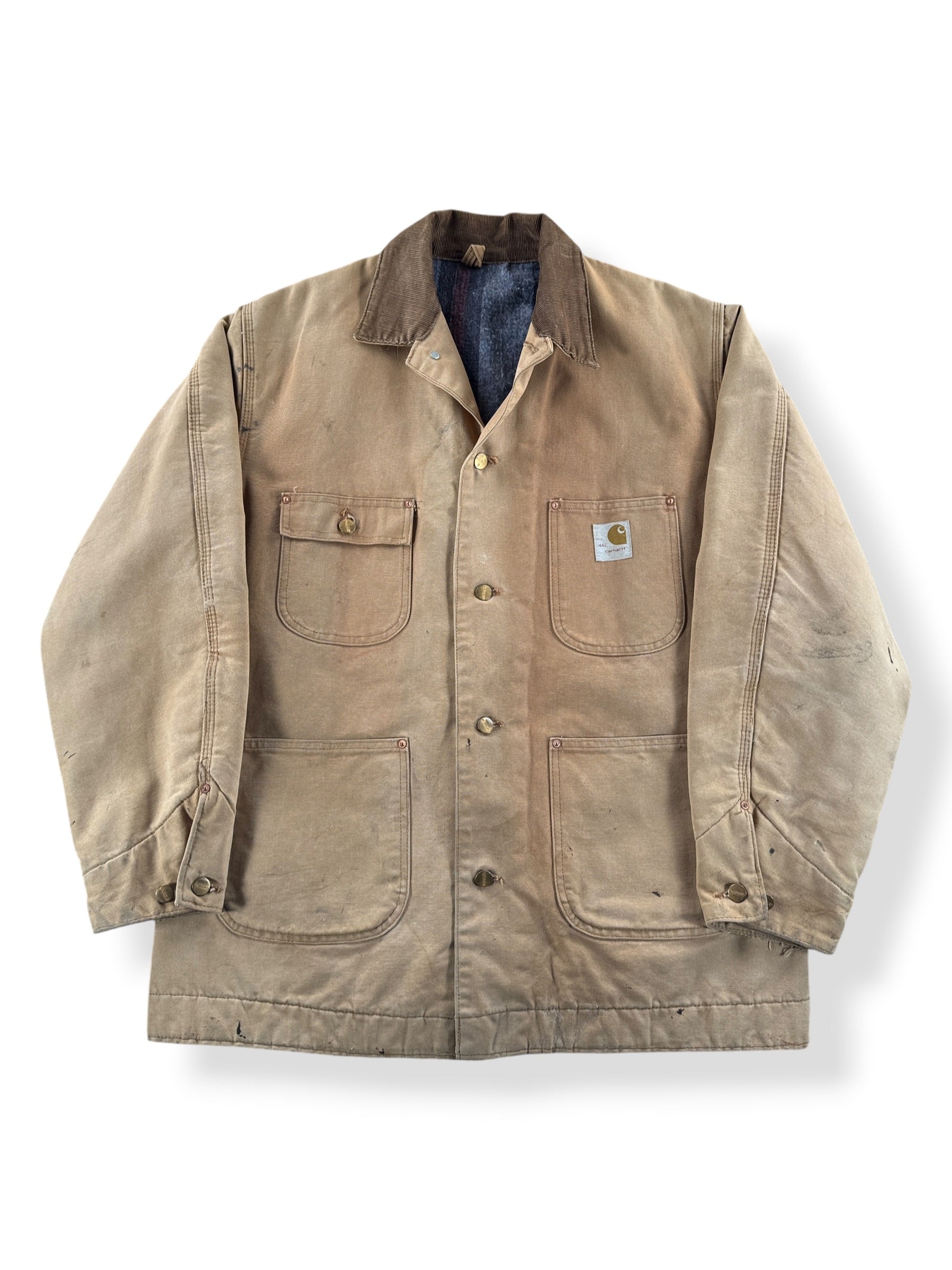 Front of Vintage 70s Carhartt Chore Coat SZ 44