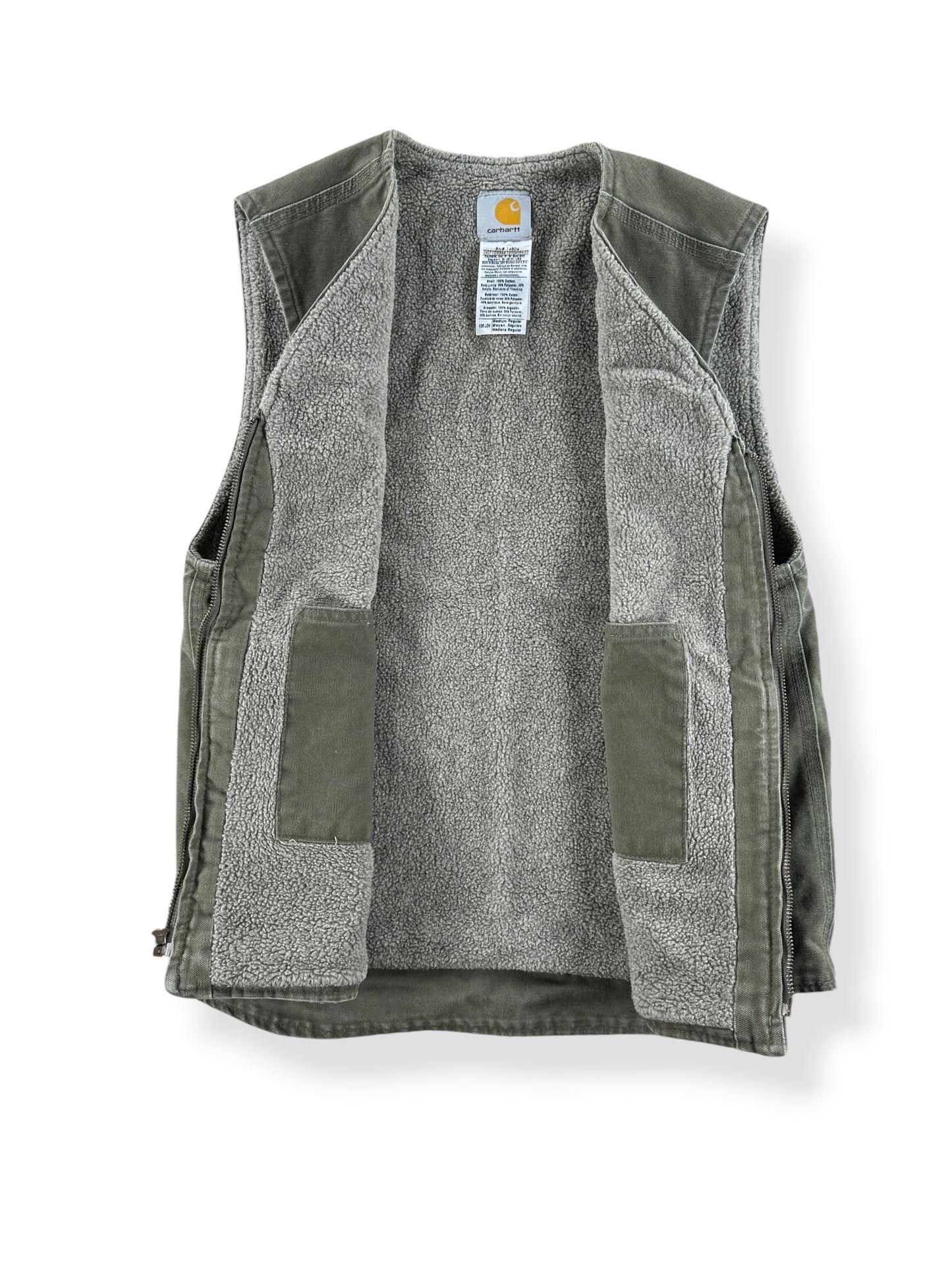 Inside of Carhartt Shearling Vest SZ M