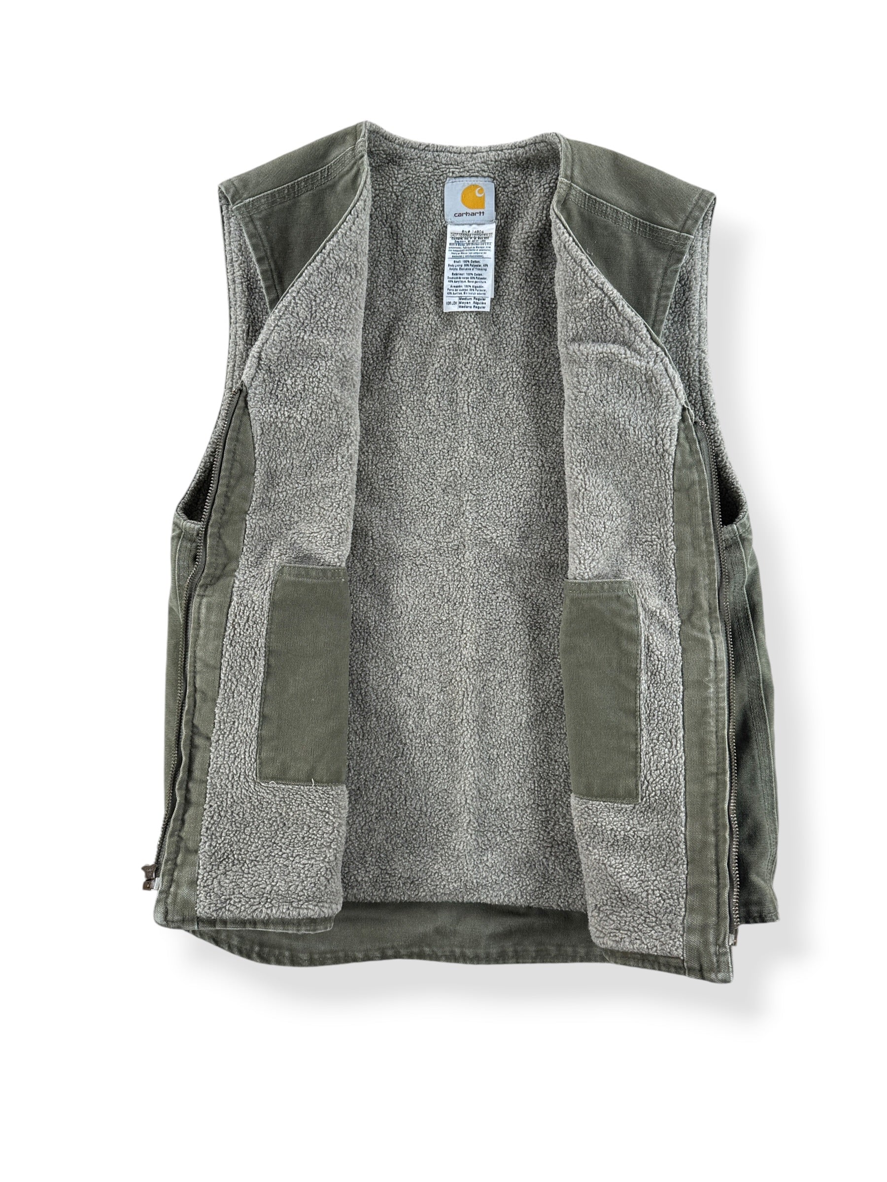 Inside of Carhartt Shearling Vest SZ M