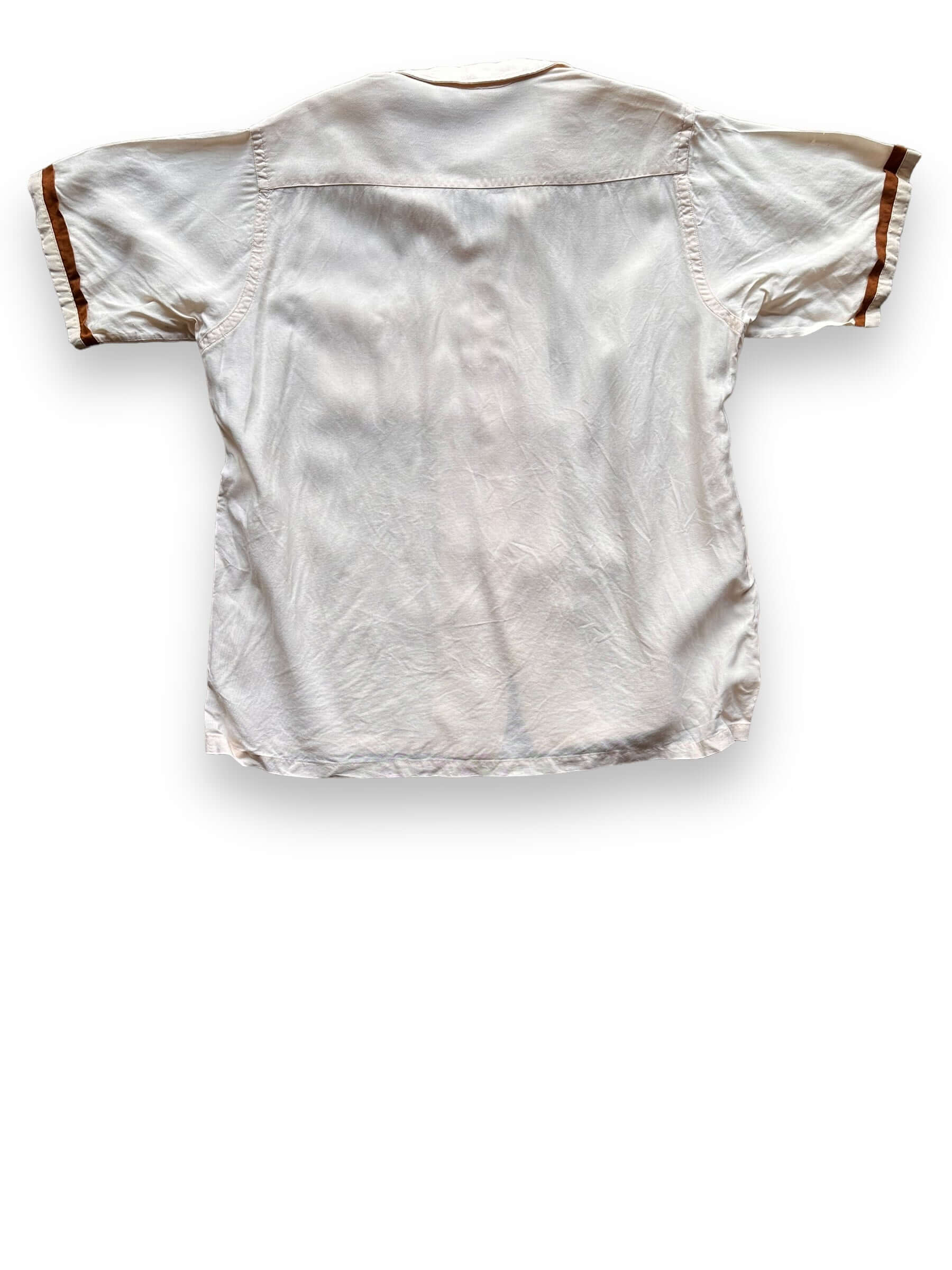 Rear View of Vintage Palm Springs Loop Collar Swordfish Shirt SZ L | Vintage Rockabilly Shirt Seattle | Barn Owl Vintage Seattle