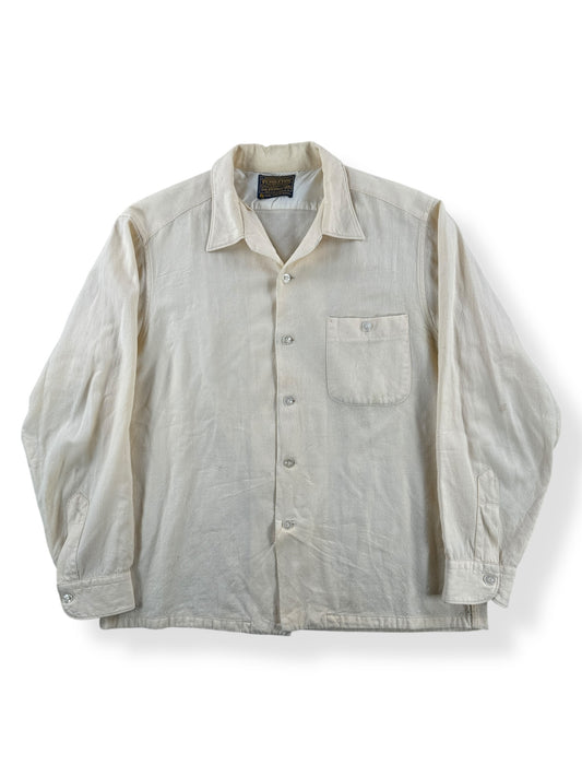 Front of Vintage 50s/60s Sir Pendleton Loop Collar Shirt SZ L