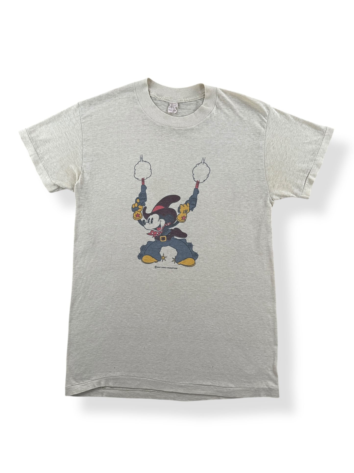 Front of Vintage Two Gun Mickey Tee SZ L (Fits S)