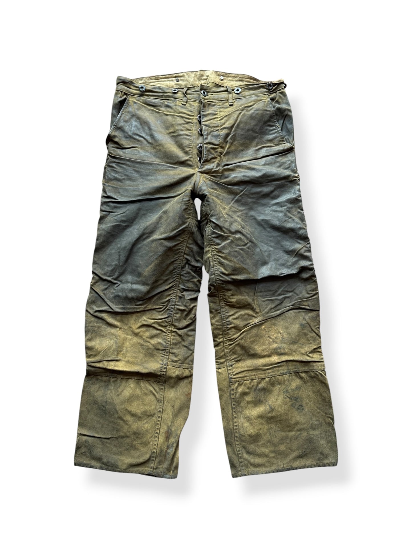 Front of Vintage 40's Era Filson Double Tin Trousers W34 - AS IS
