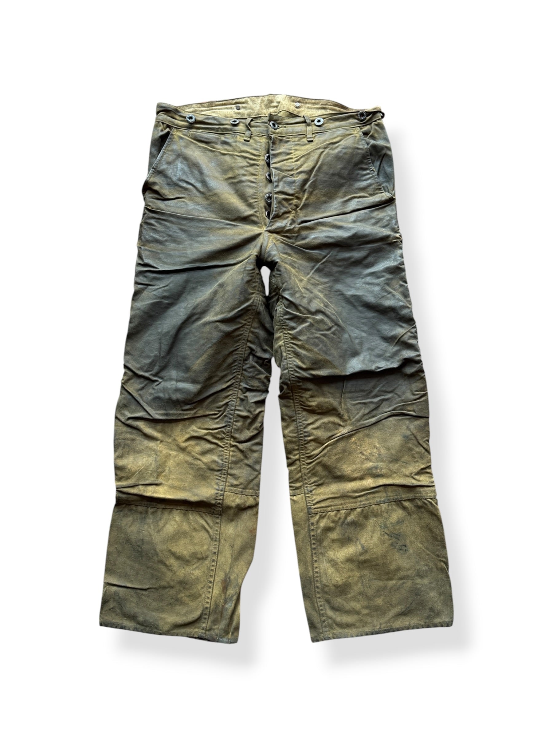 Front of Vintage 40's Era Filson Double Tin Trousers W34 - AS IS
