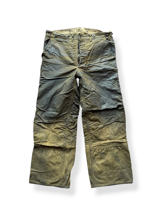 Front of Vintage 40's Era Filson Double Tin Trousers W34 - AS IS