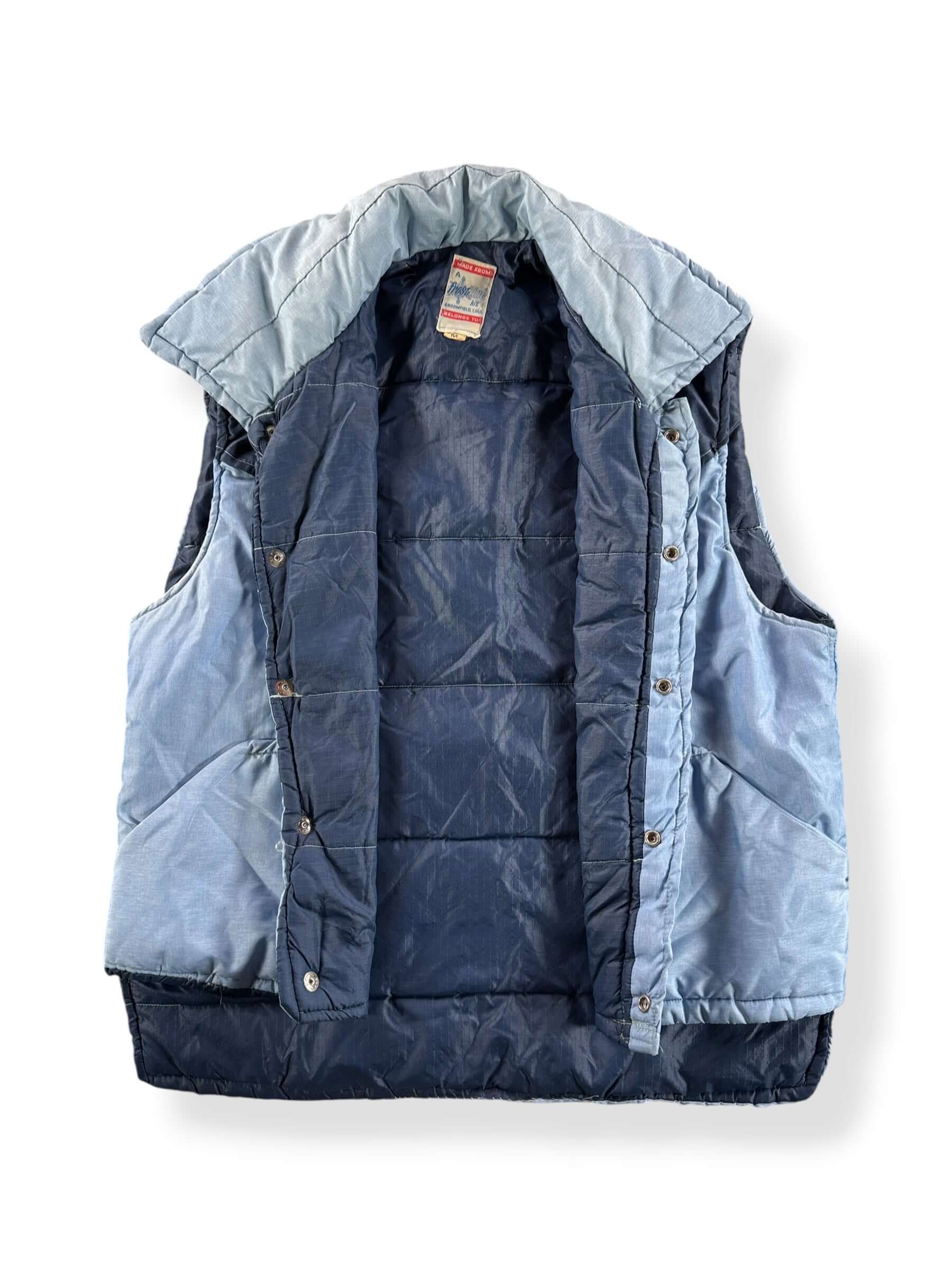 Inside of Vintage Frostline Vest SZ M