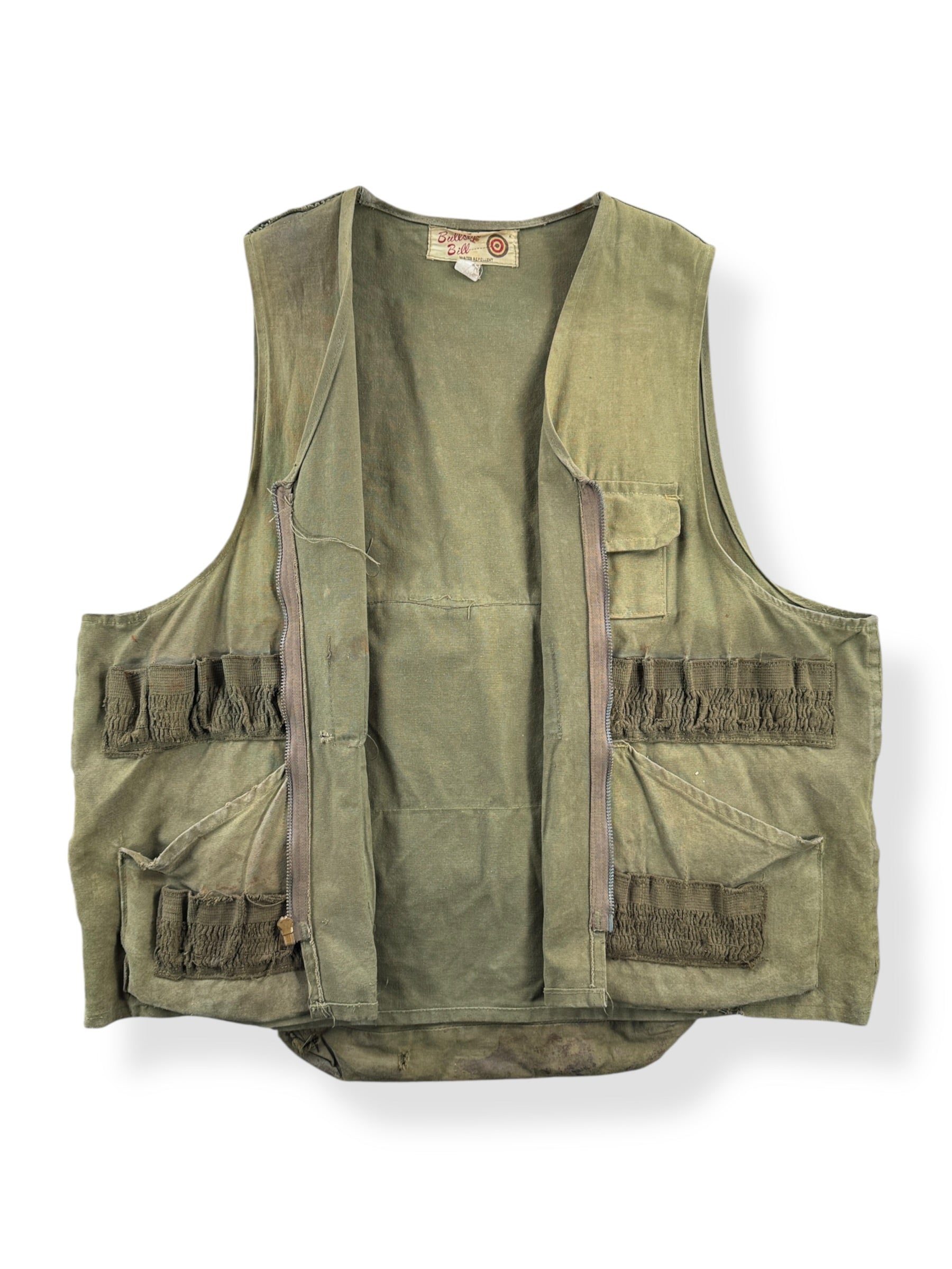 Inside of Vintage Bullseye Bill Vest SZ L