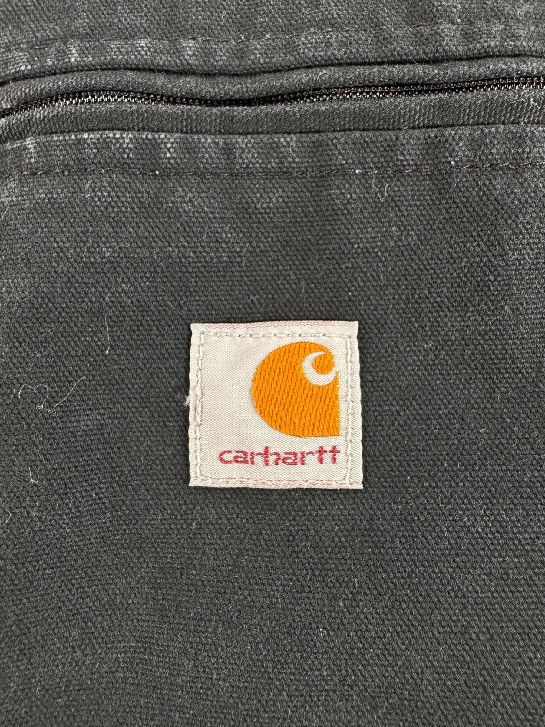 Label on Vintage Black Carhartt Detroit Jacket SZ 40