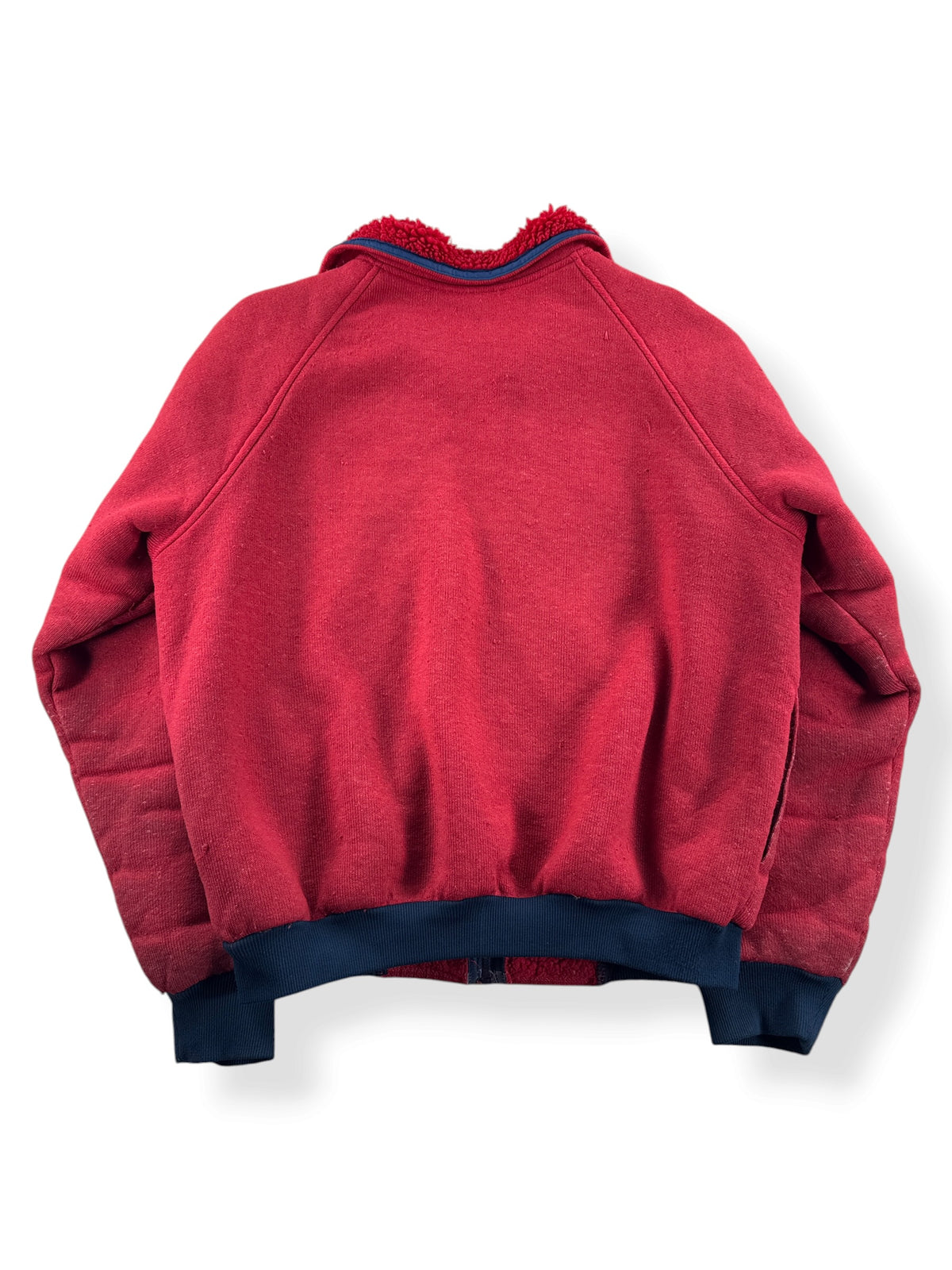 Back of Vintage 70s REI Reverse Deep Pile Fleece Jacket SZ M