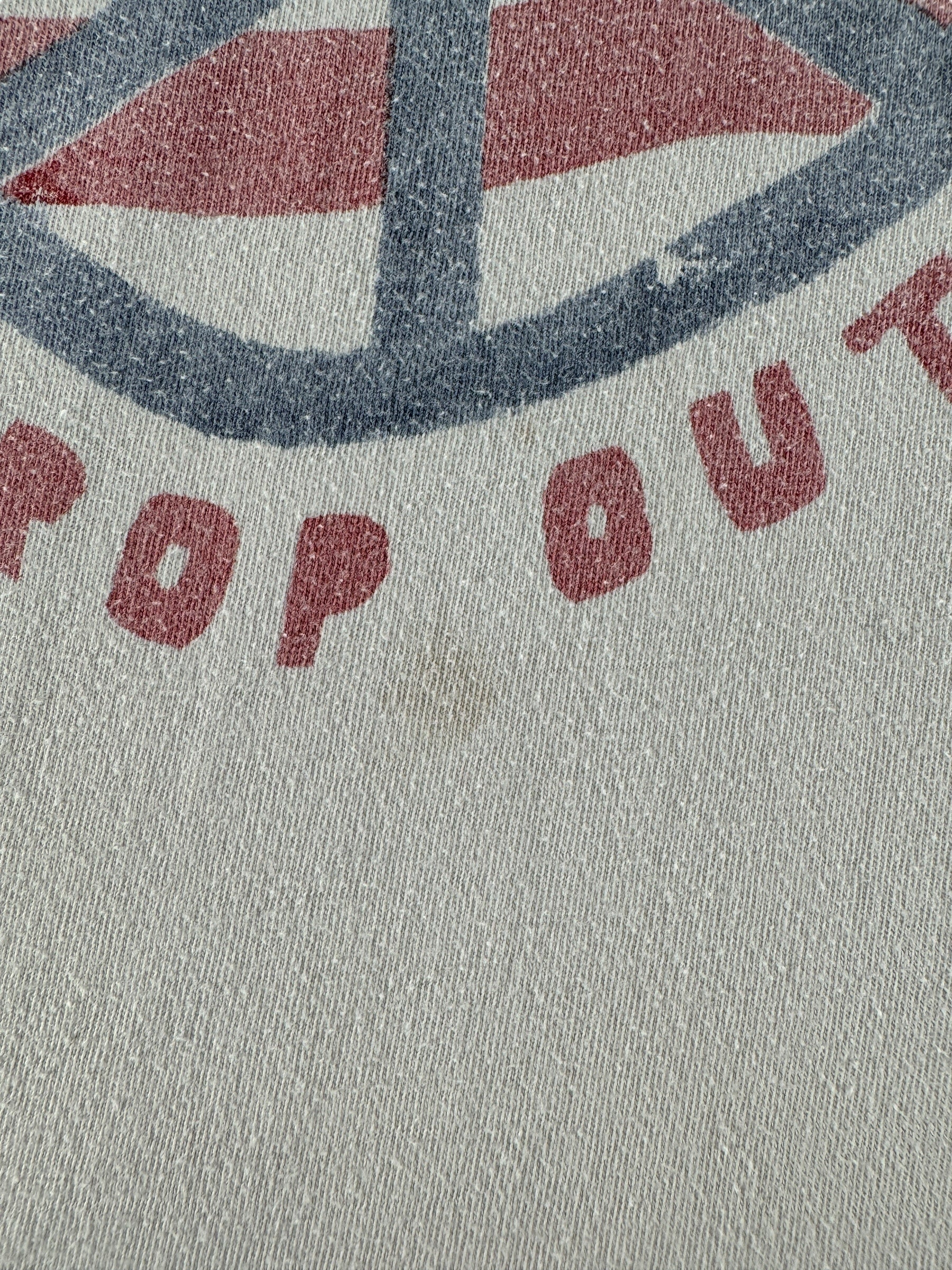 Stain on Vintage Turn On Tune In Drop Out Tee SZ M AS IS