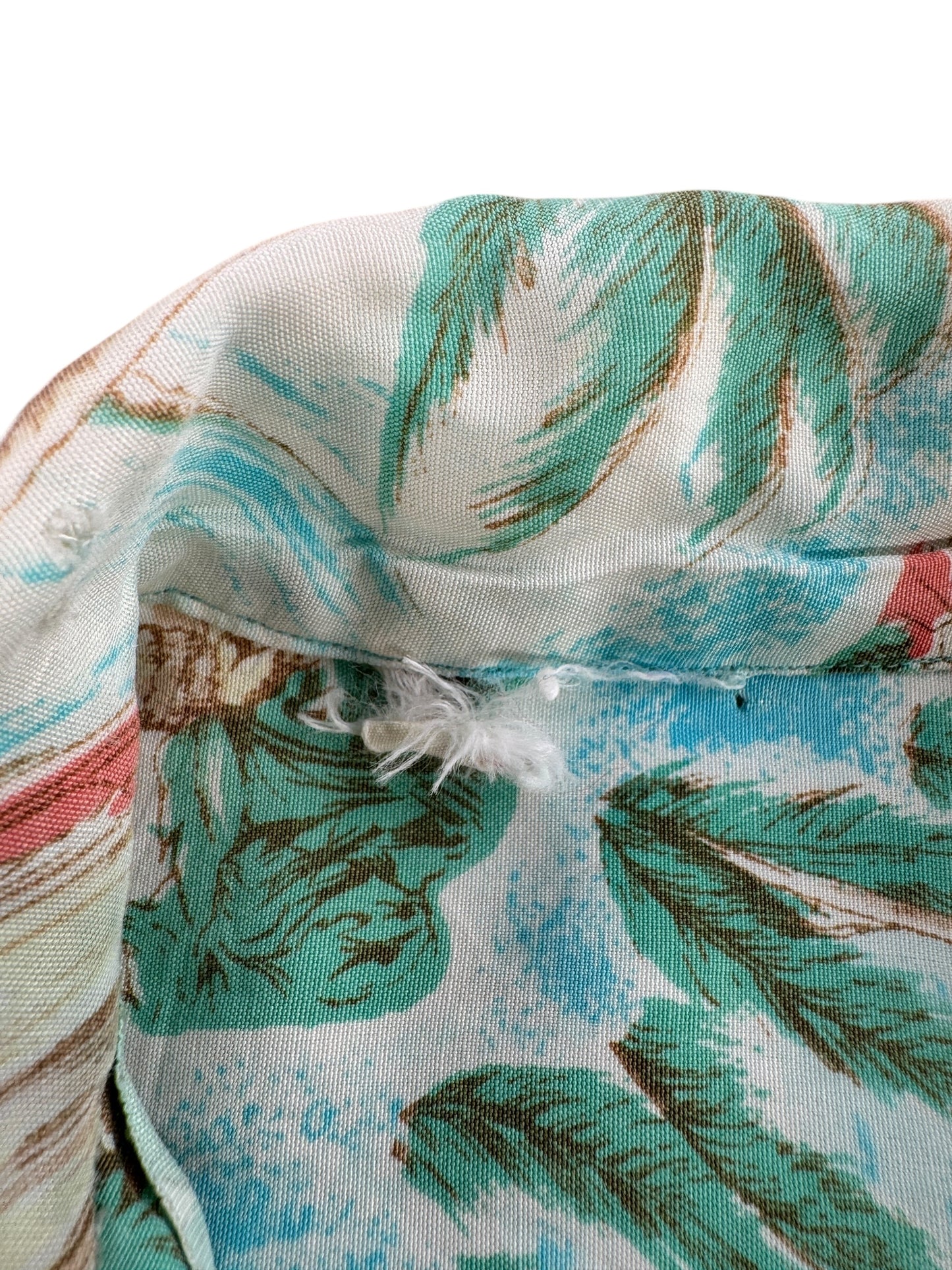Missing Tag on Vintage Waikiki Rayon Aloha Top SZ L
