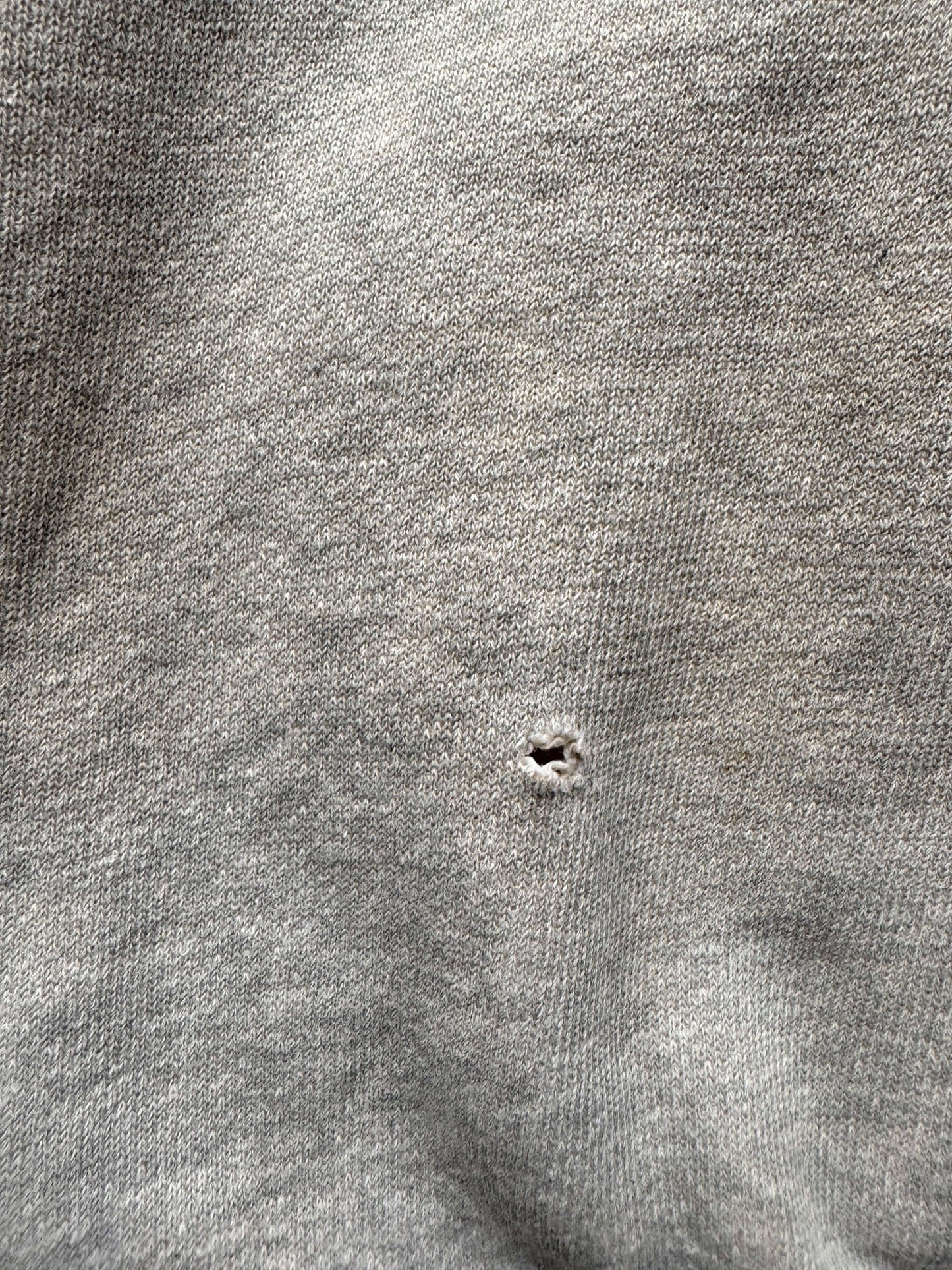 Hole on Vintage Distressed Penneys Heather Grey Crewneck SZ S